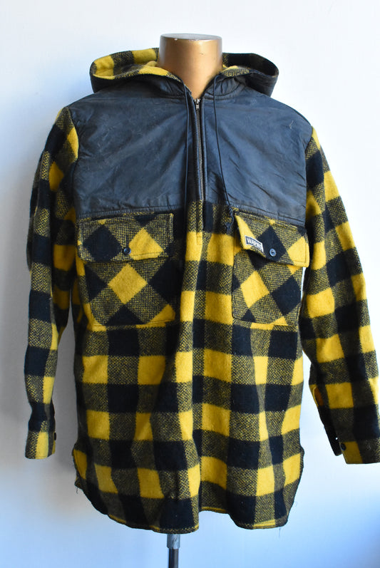 Fashion 'n Flair, NZ made, wool and oilskin 'Waihao' bush shirt, XL