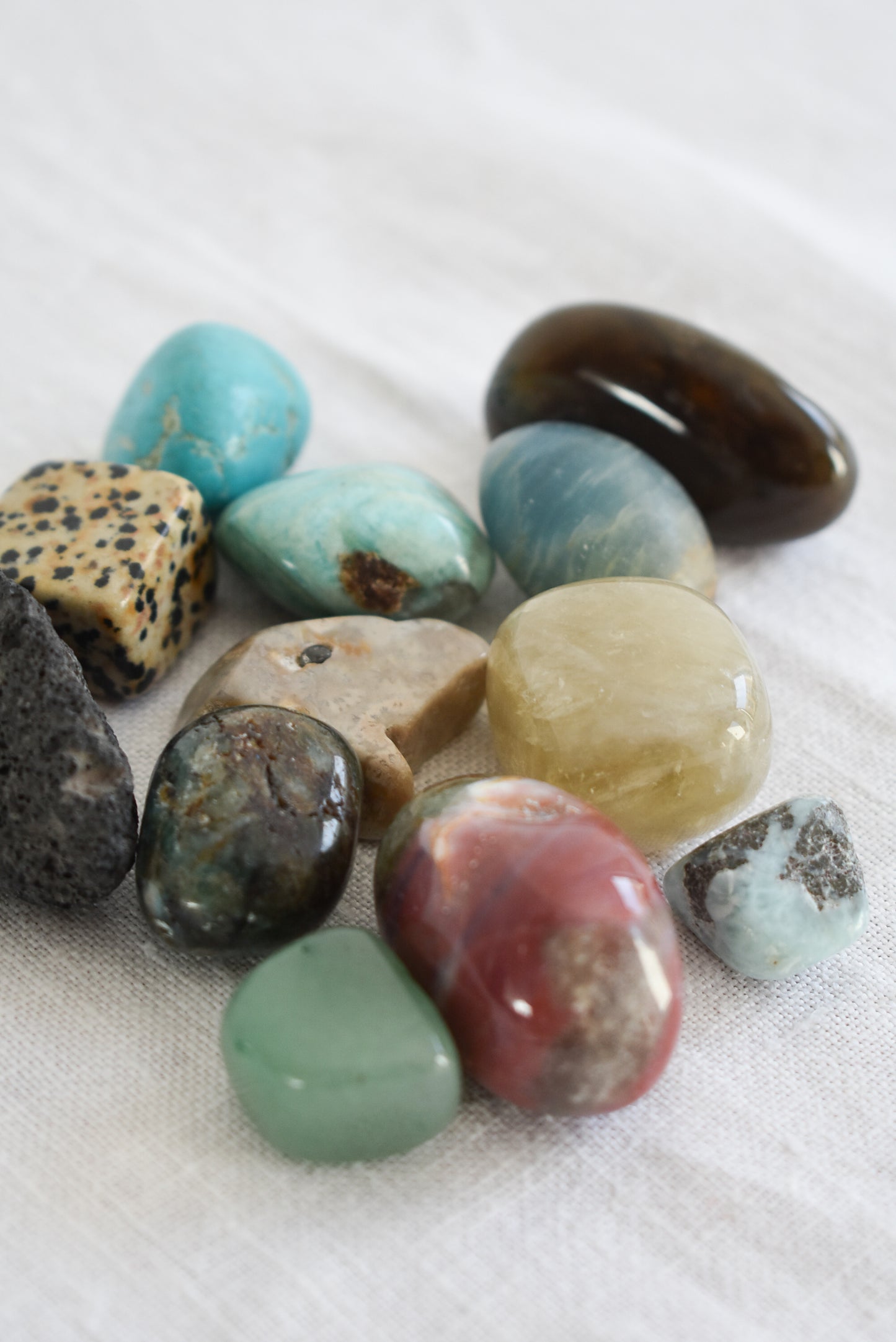 Semi precious stone collection