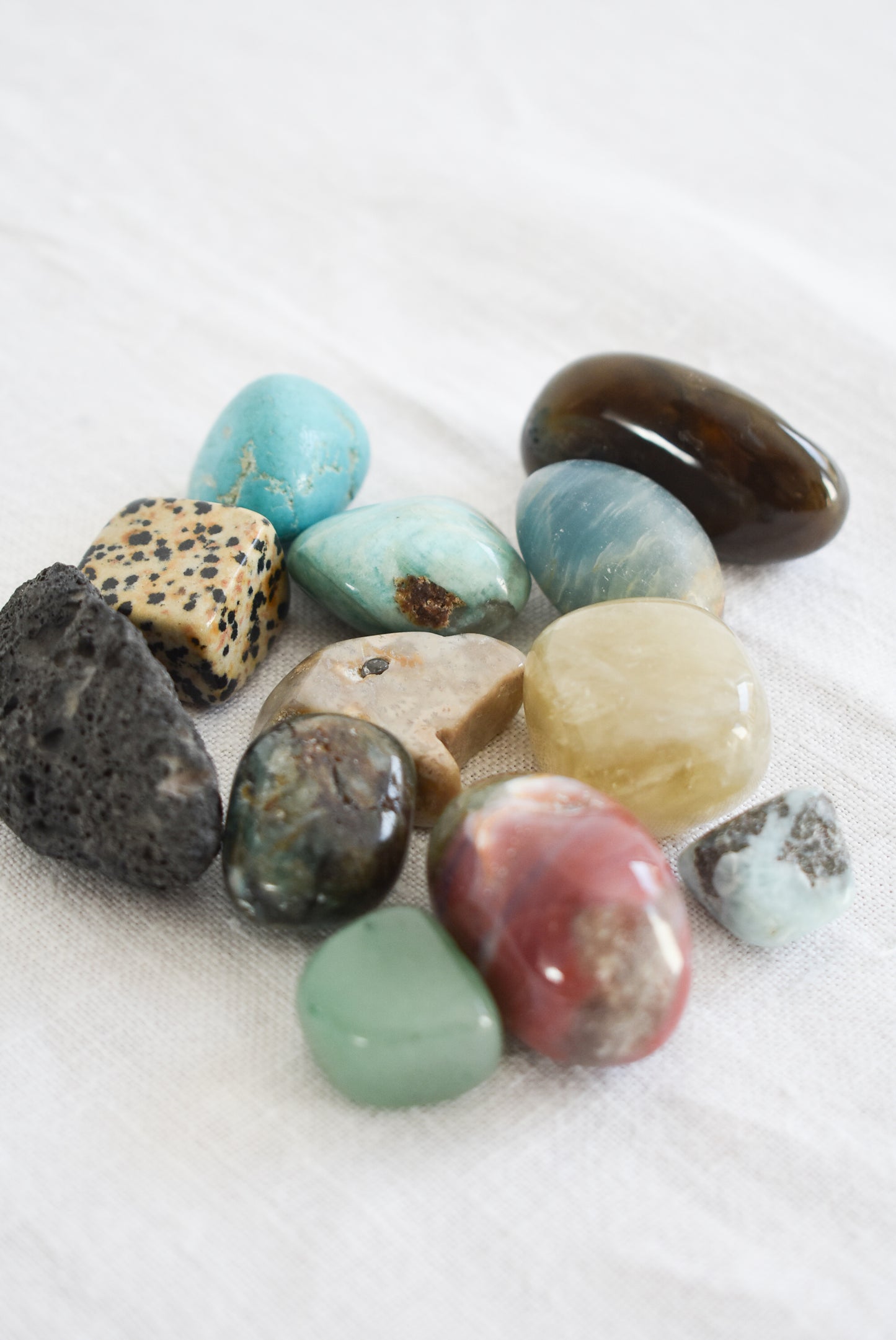 Semi precious stone collection