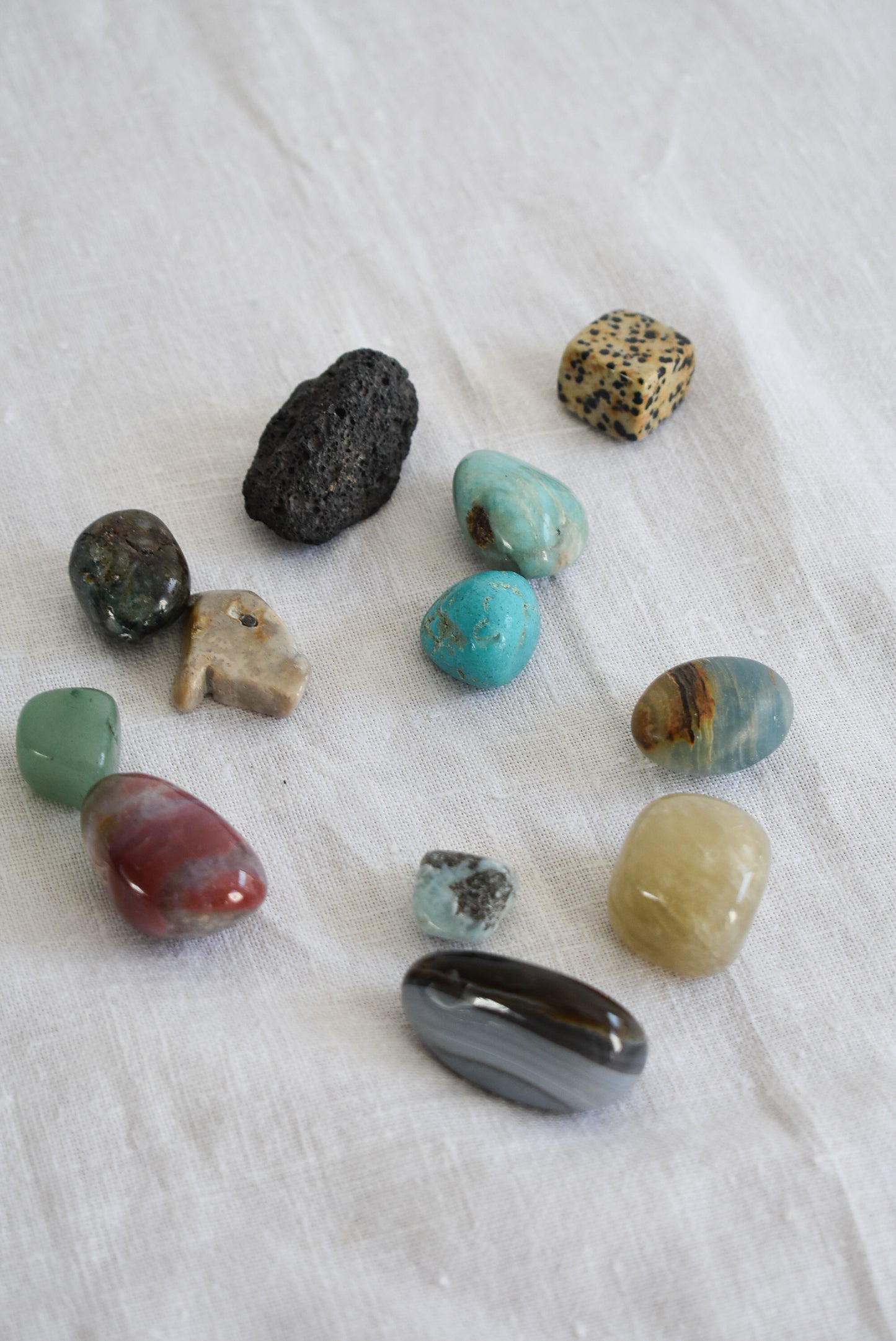 Semi precious stone collection