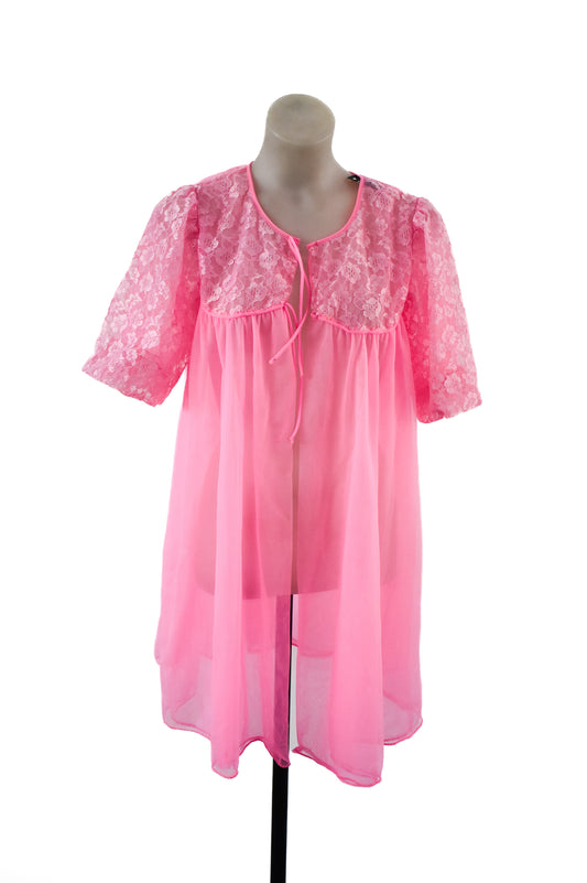 Vintage handmade babydoll evening robe