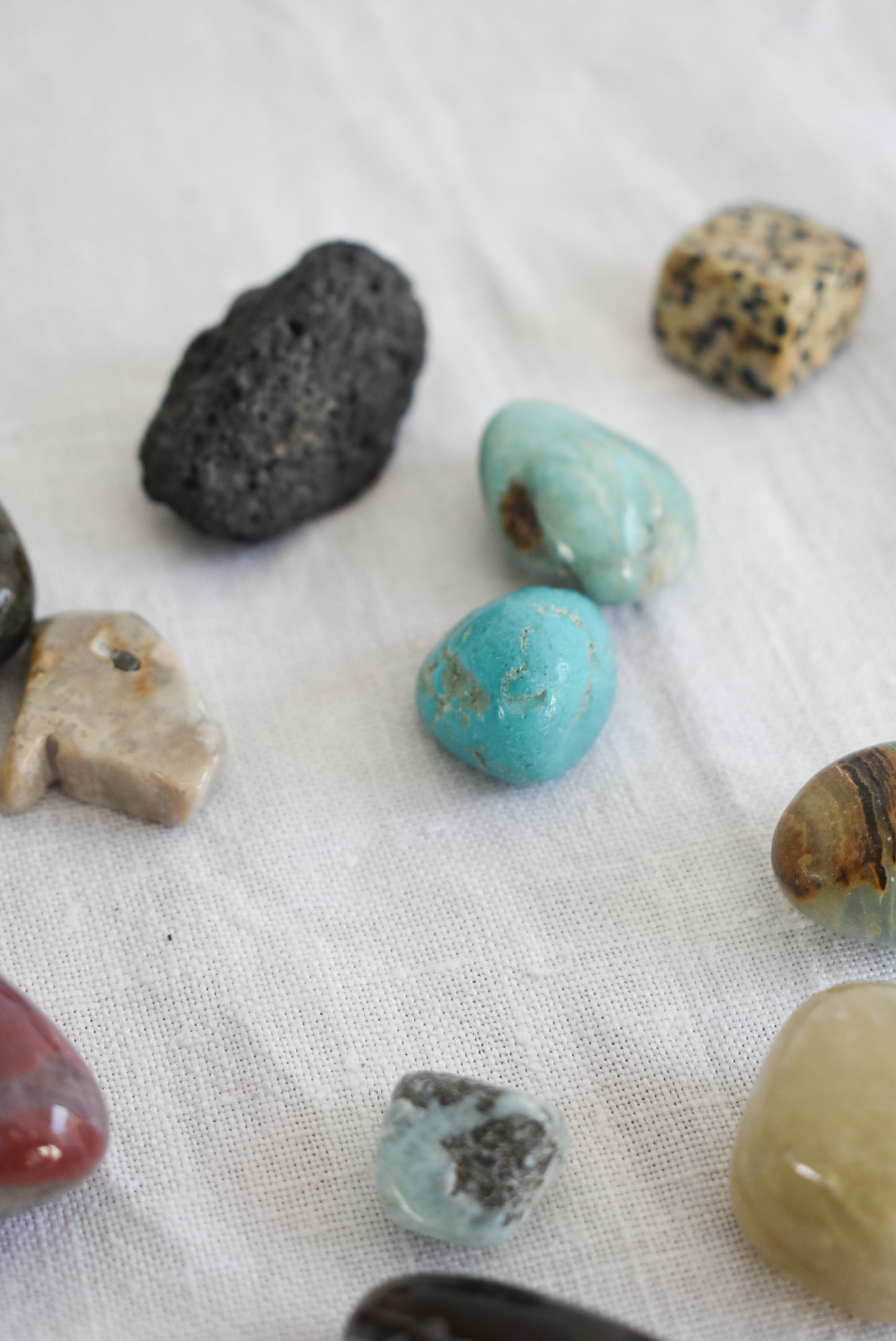 Semi precious stone collection