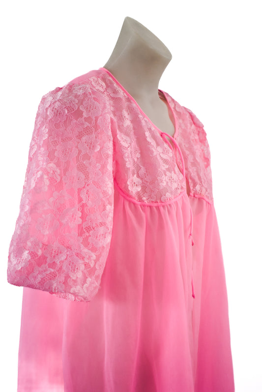 Vintage handmade babydoll evening robe