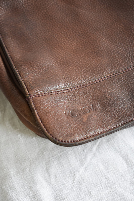 Vintage Konev NZ made leather satchel