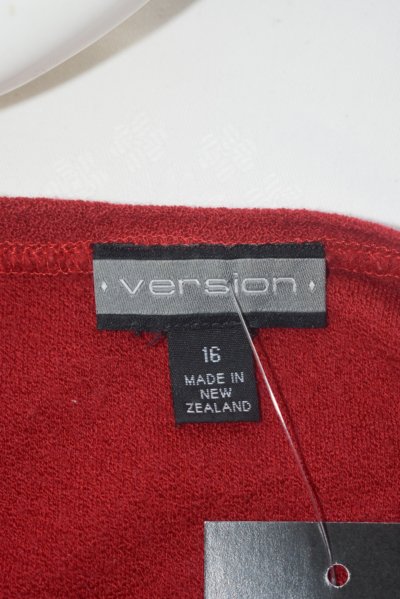 Version NZ Made merino wrap blouse, 16