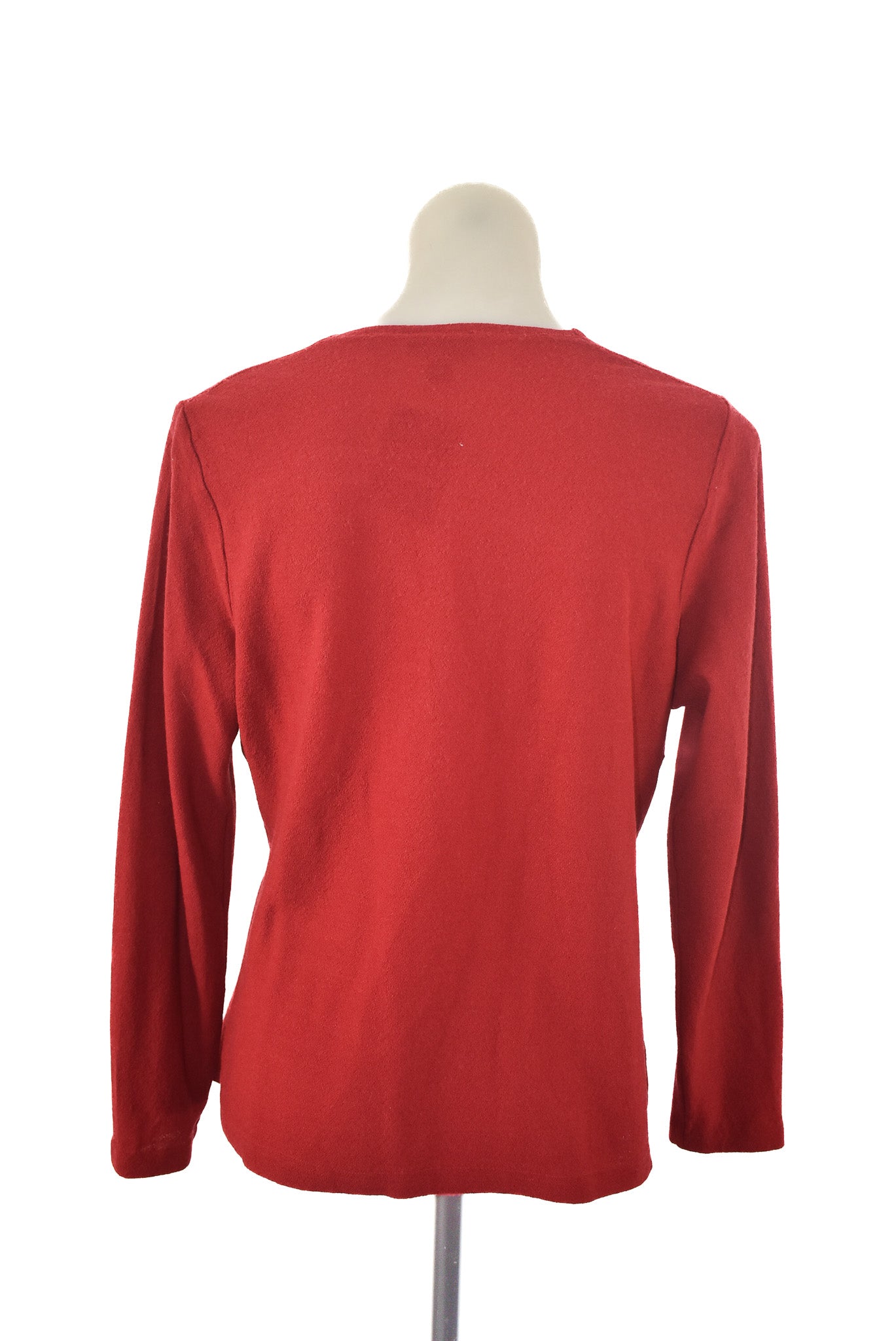 Version NZ Made merino wrap blouse, 16