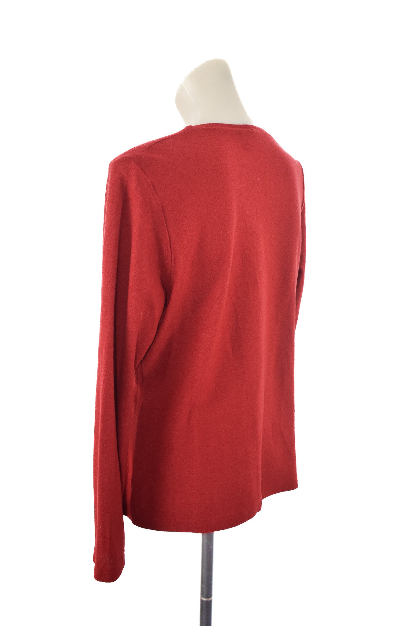 Version NZ Made merino wrap blouse, 16