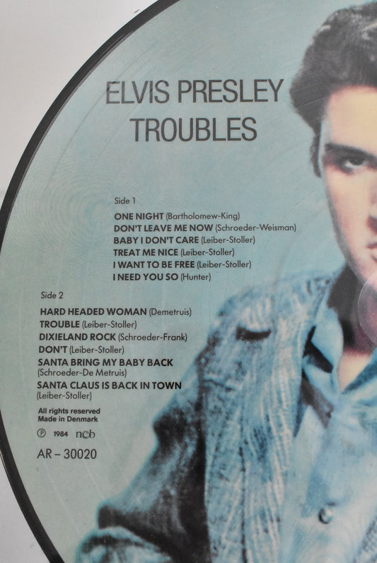 Elvis Presley framed Troubles record