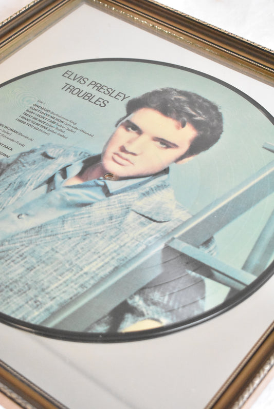 Elvis Presley framed Troubles record