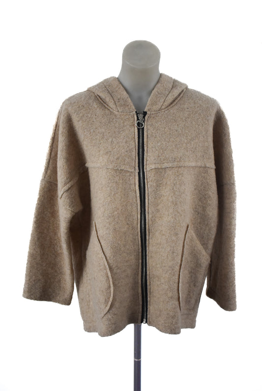 Italian Made wool boxy jacket, M/L