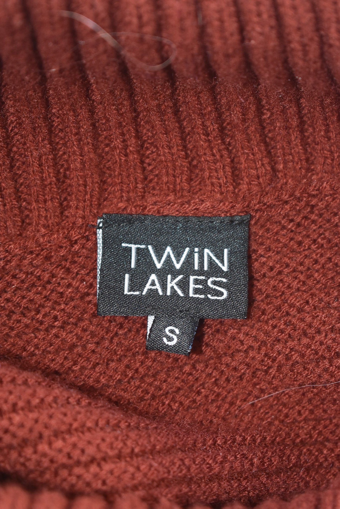 Twin Lakes funky brown knit jumper, S