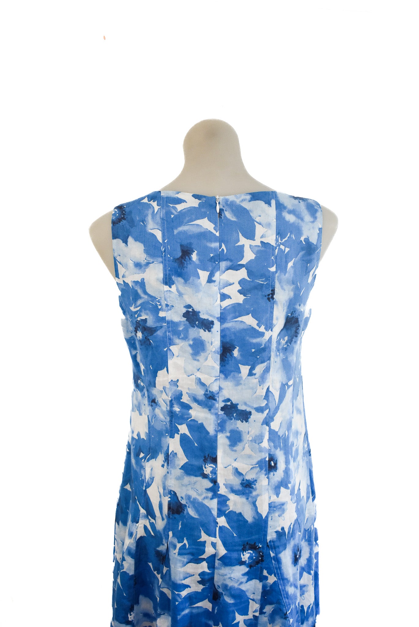 The Clothing Company blue floral linen dress, 10