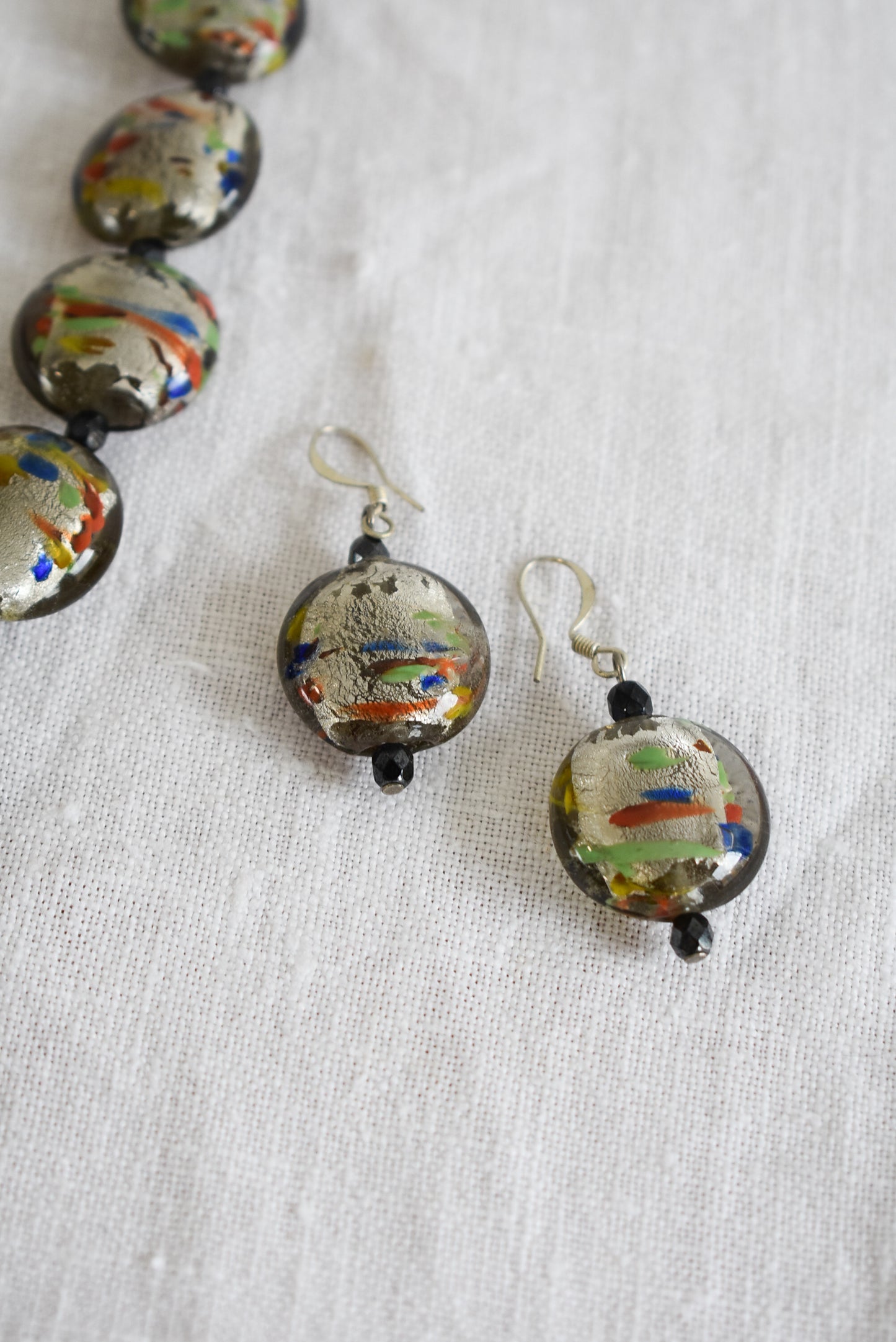 Funky glass bead jewellery set