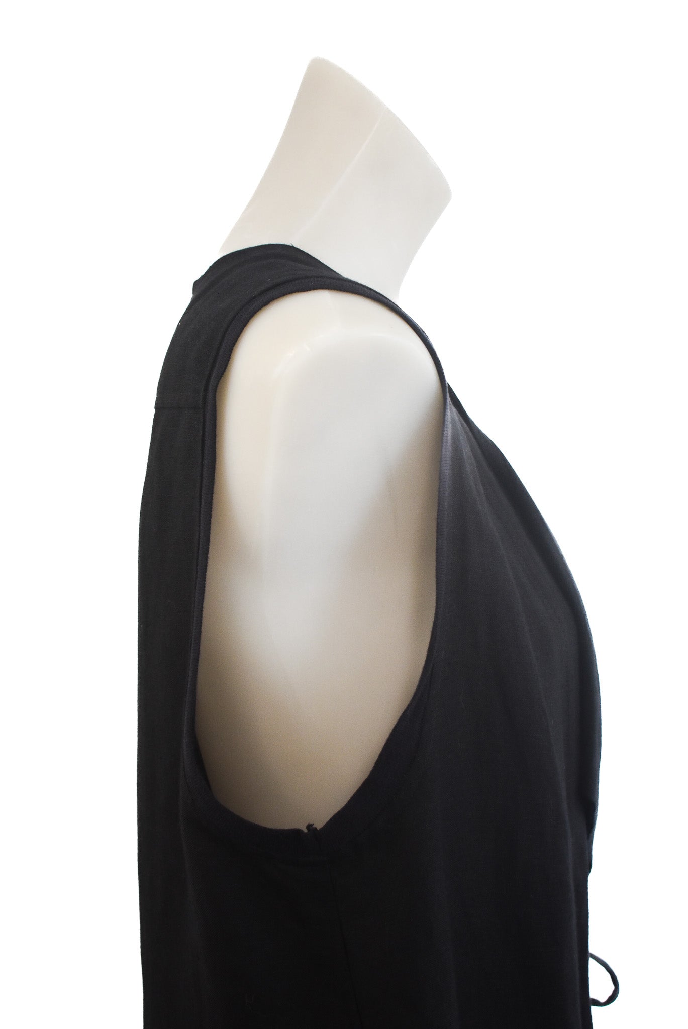 Visage NZ Made black wrap tunic, L