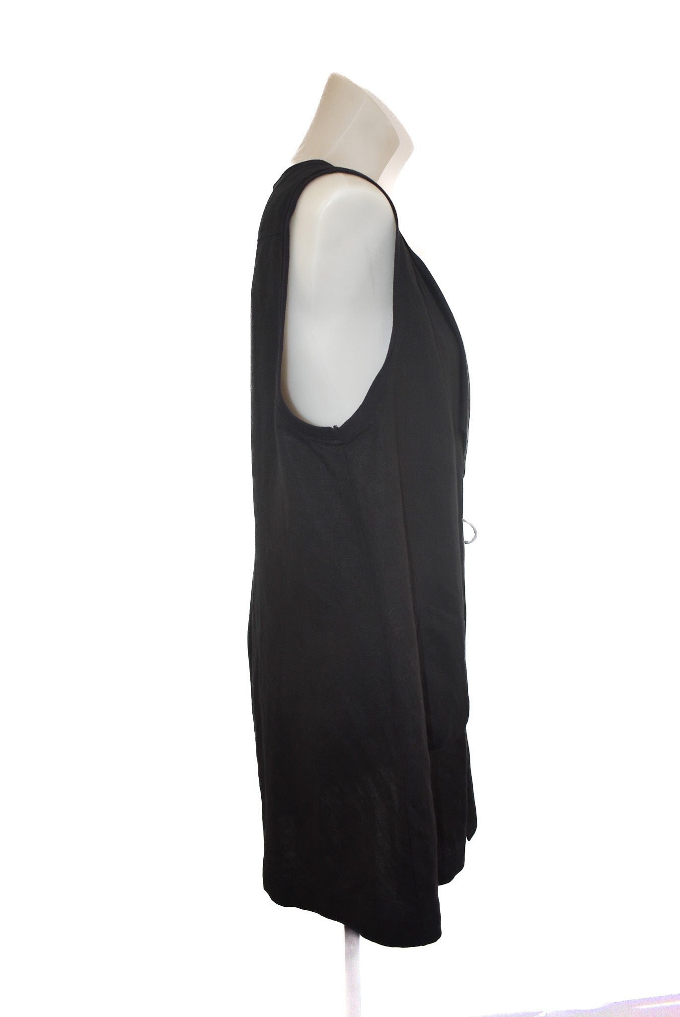 Visage NZ Made black wrap tunic, L