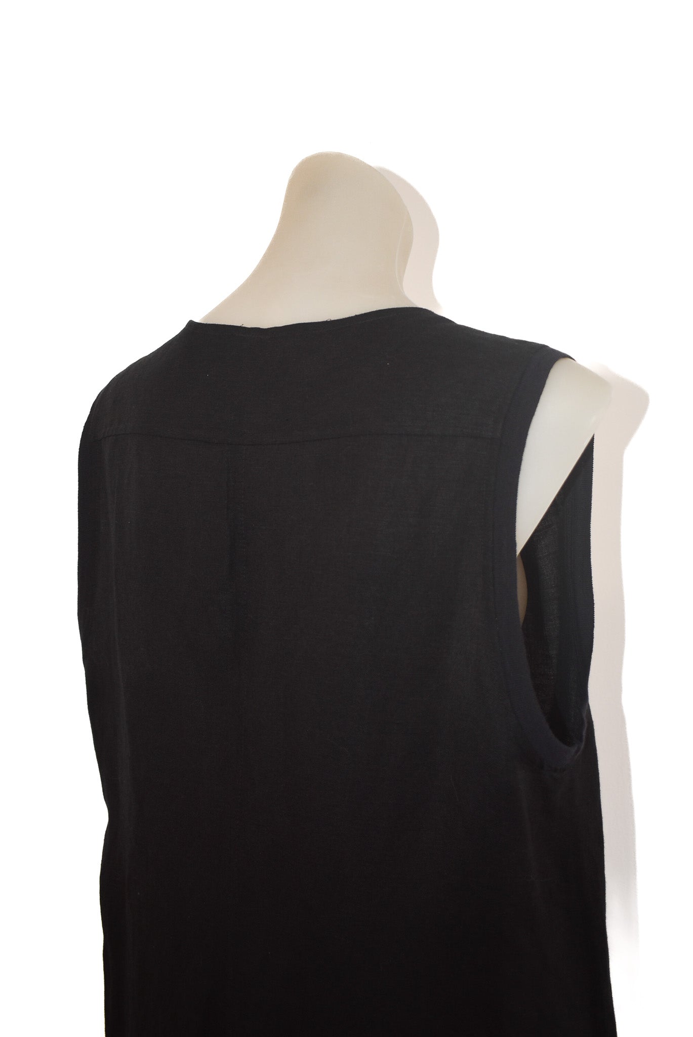 Visage NZ Made black wrap tunic, L