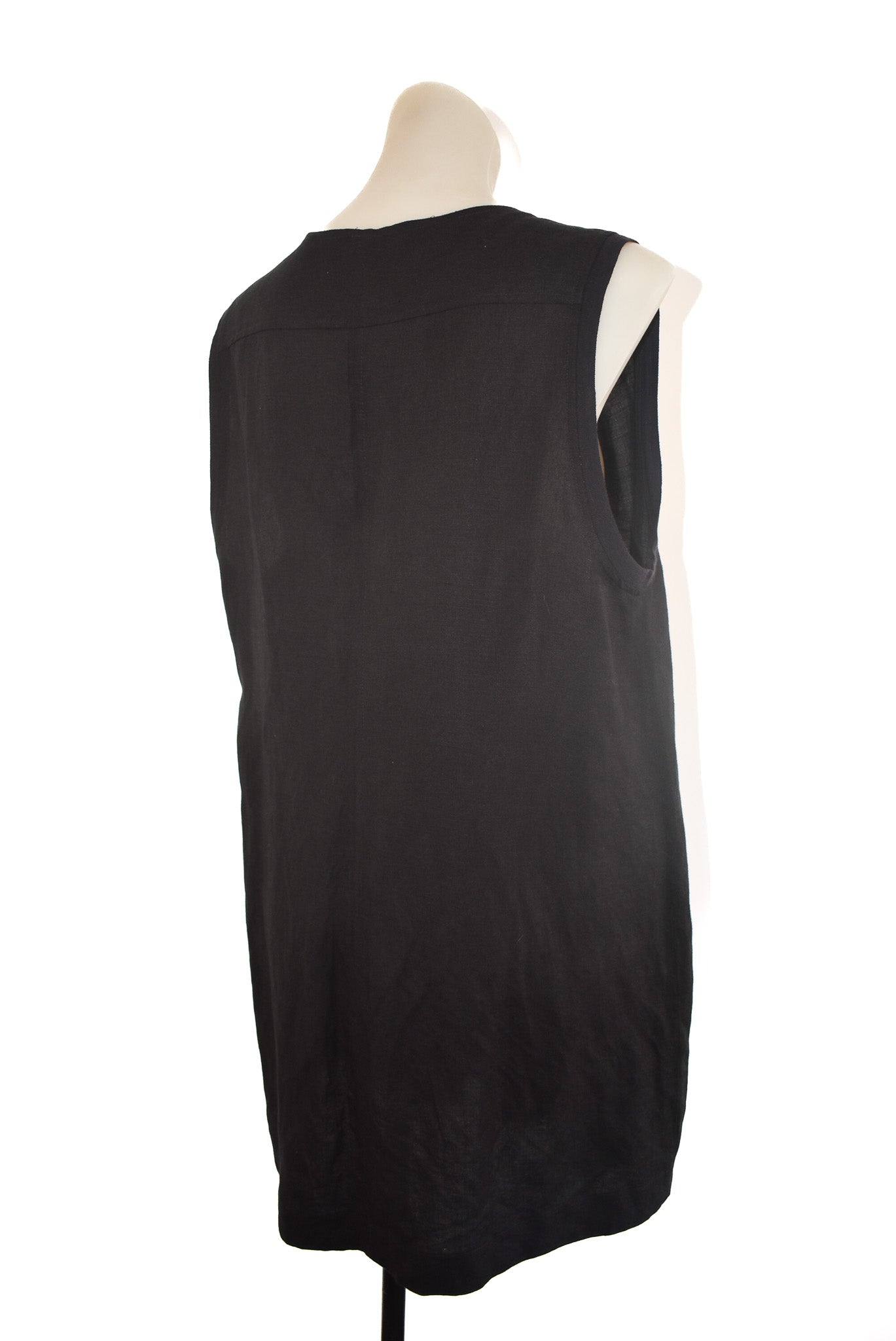 Visage NZ Made black wrap tunic, L