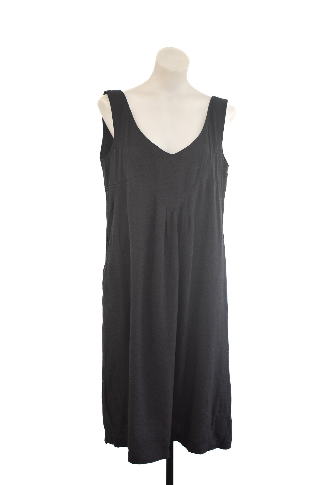 Obi New Zealand, black sleeveless tunic dress, 14