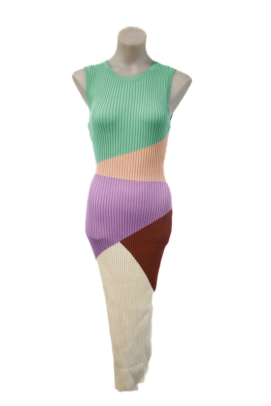 MINKPINK Kosa colour block knit dress, S (NEW WITH TAGS)