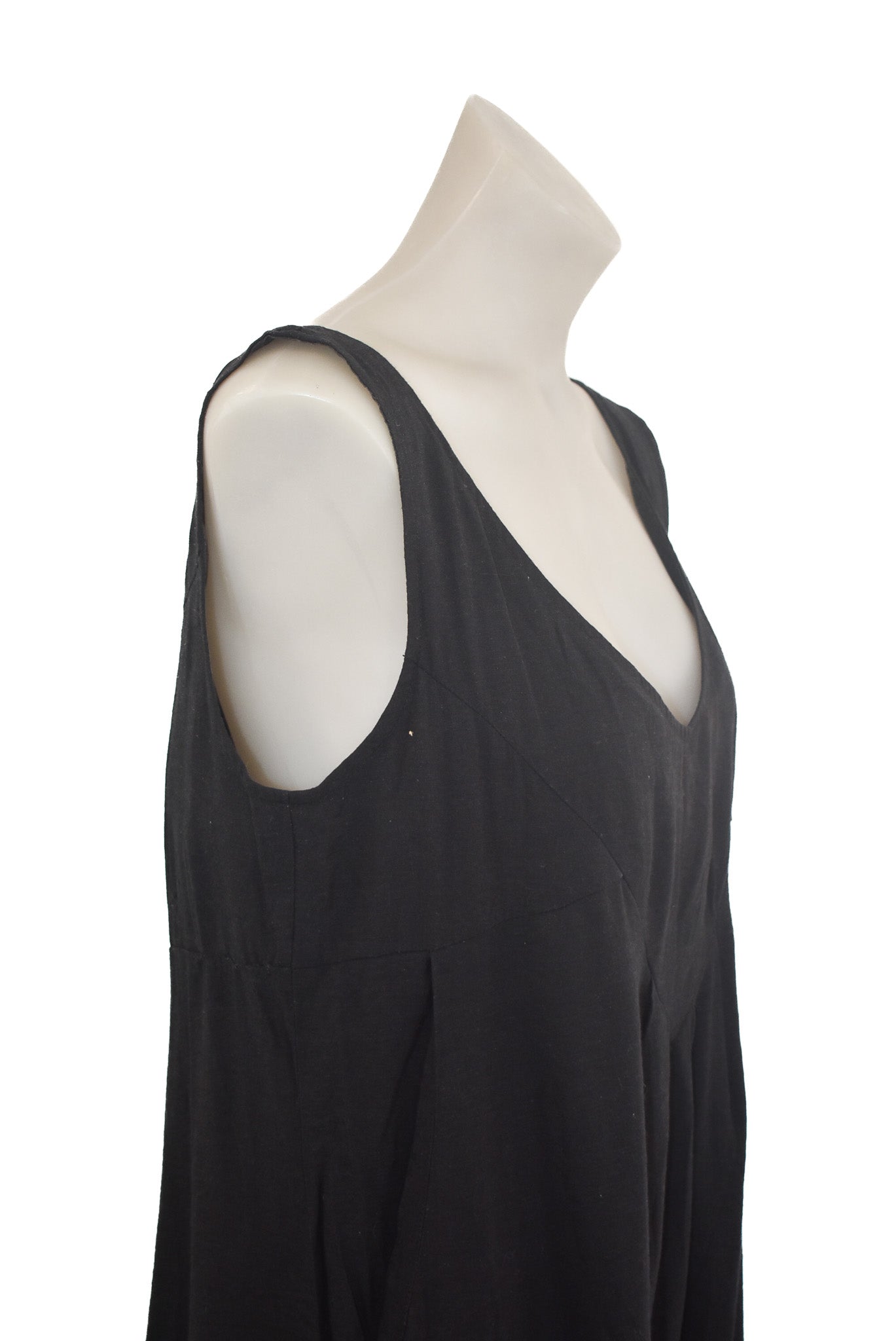 Obi New Zealand, black sleeveless tunic dress, 14