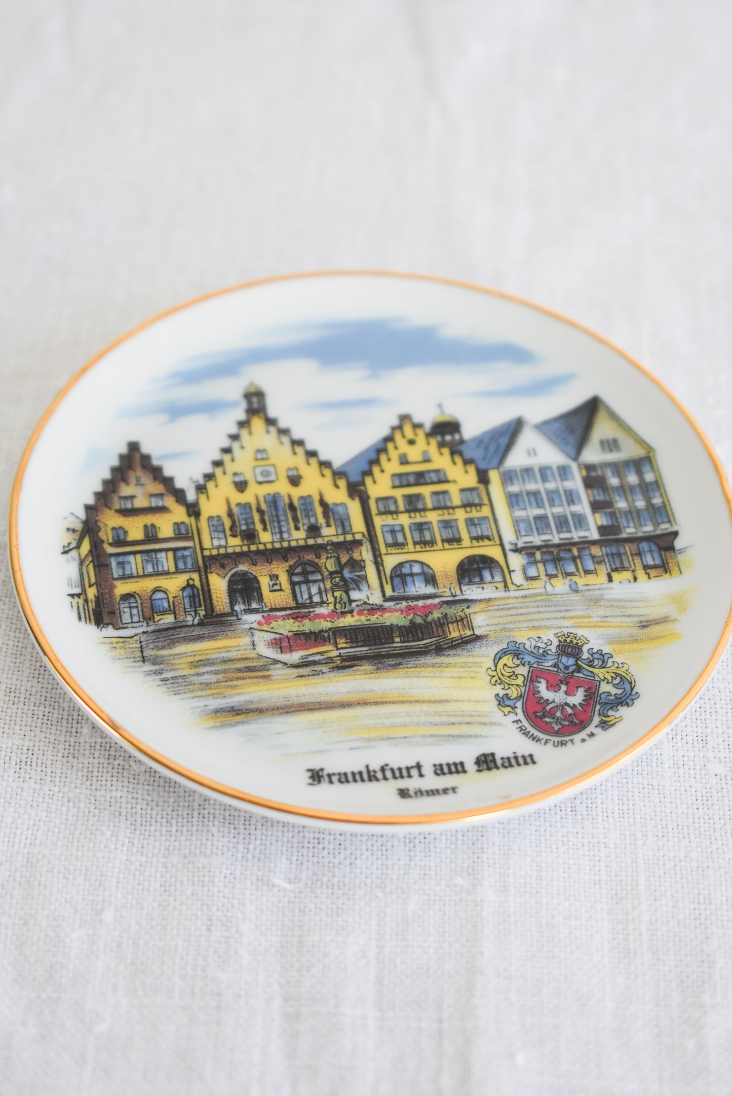 Handgemalt Made in Germany 24ct goldauflage tiny plate