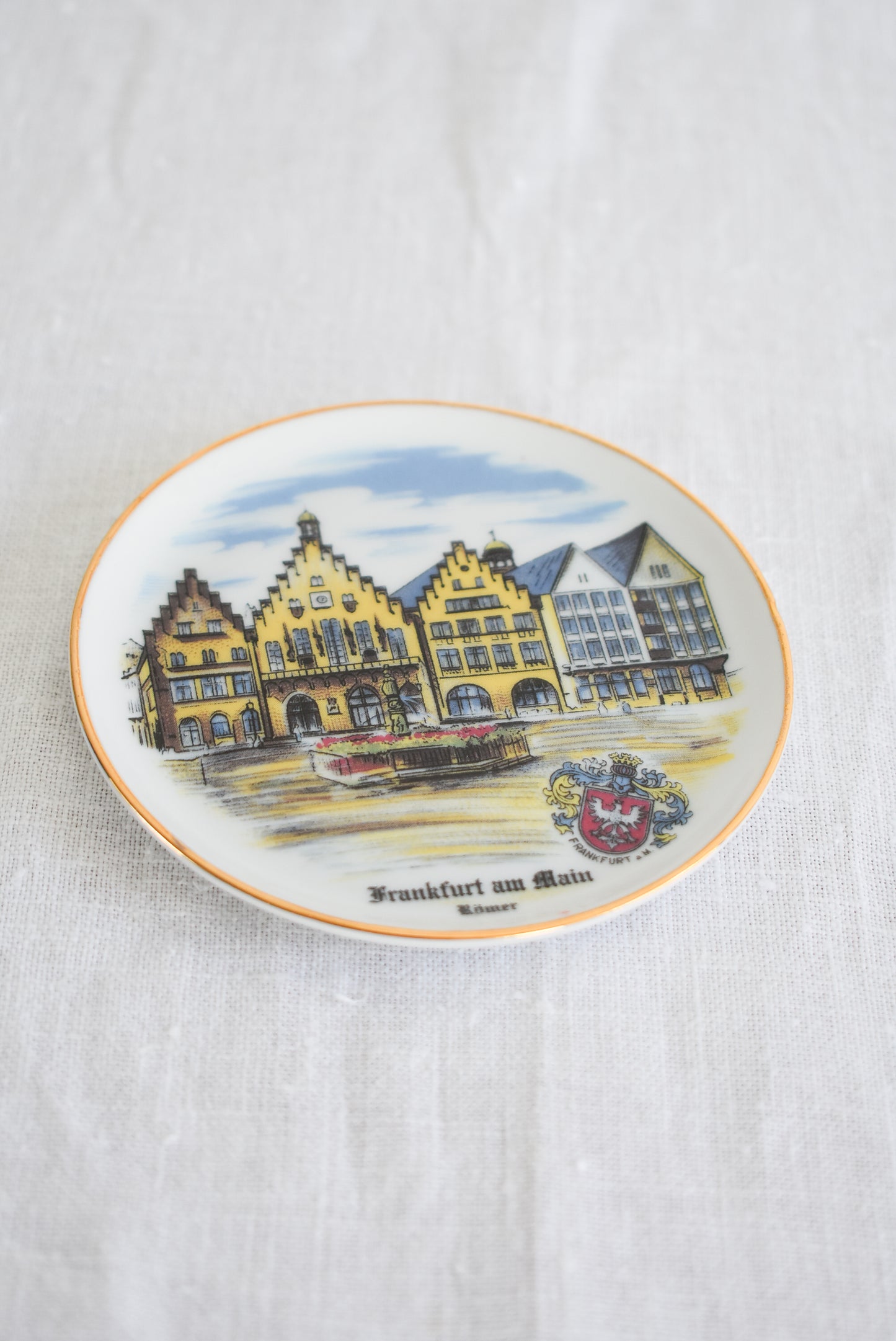 Handgemalt Made in Germany 24ct goldauflage tiny plate