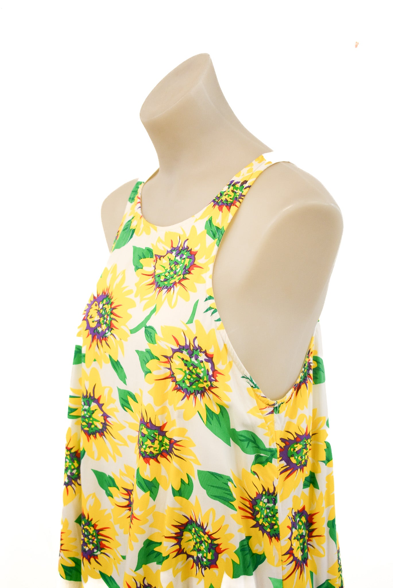 Polly sunflower cotton mini dress, S