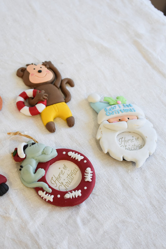 Baby's first Christmas ornament set 8pcs