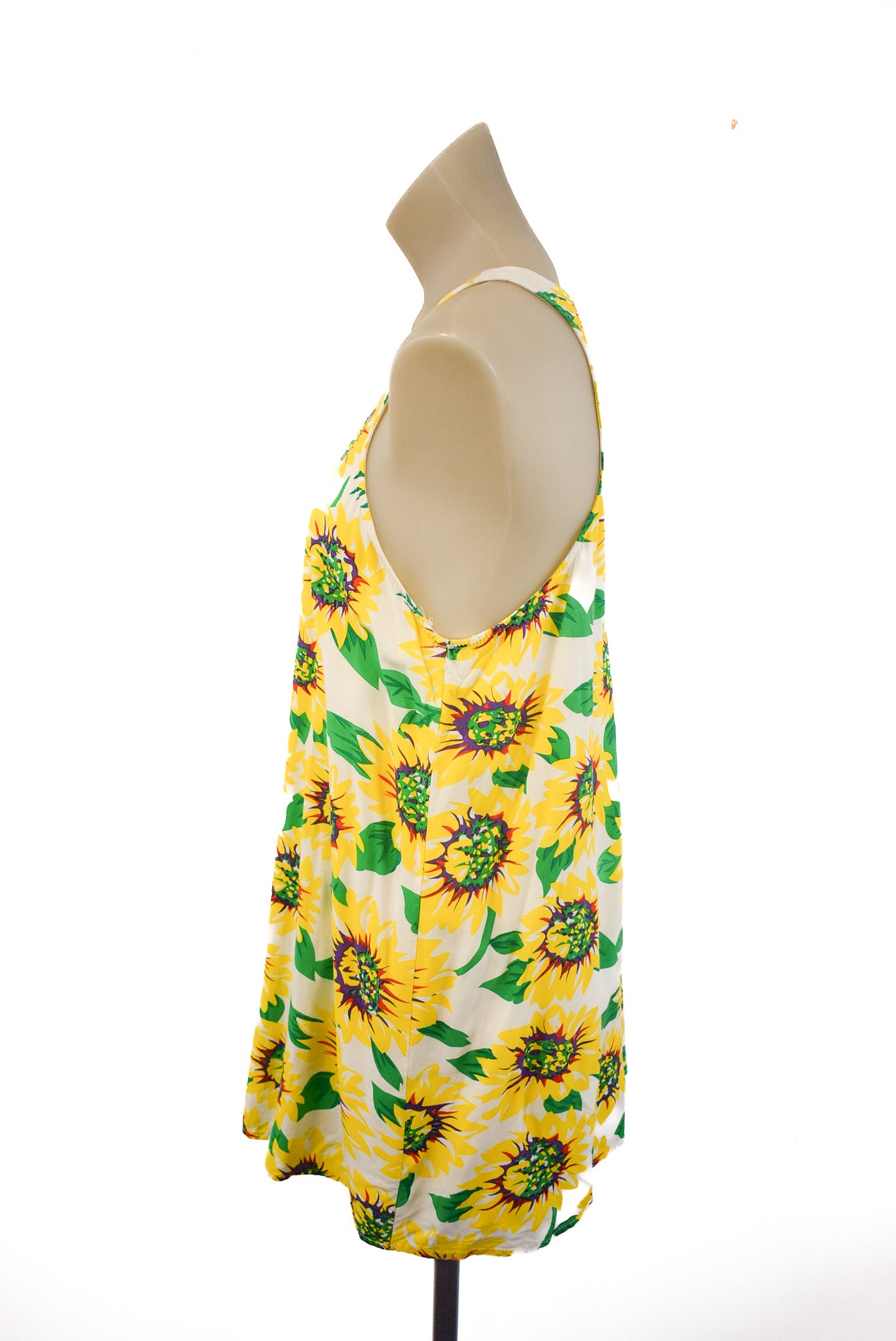 Polly sunflower cotton mini dress, S