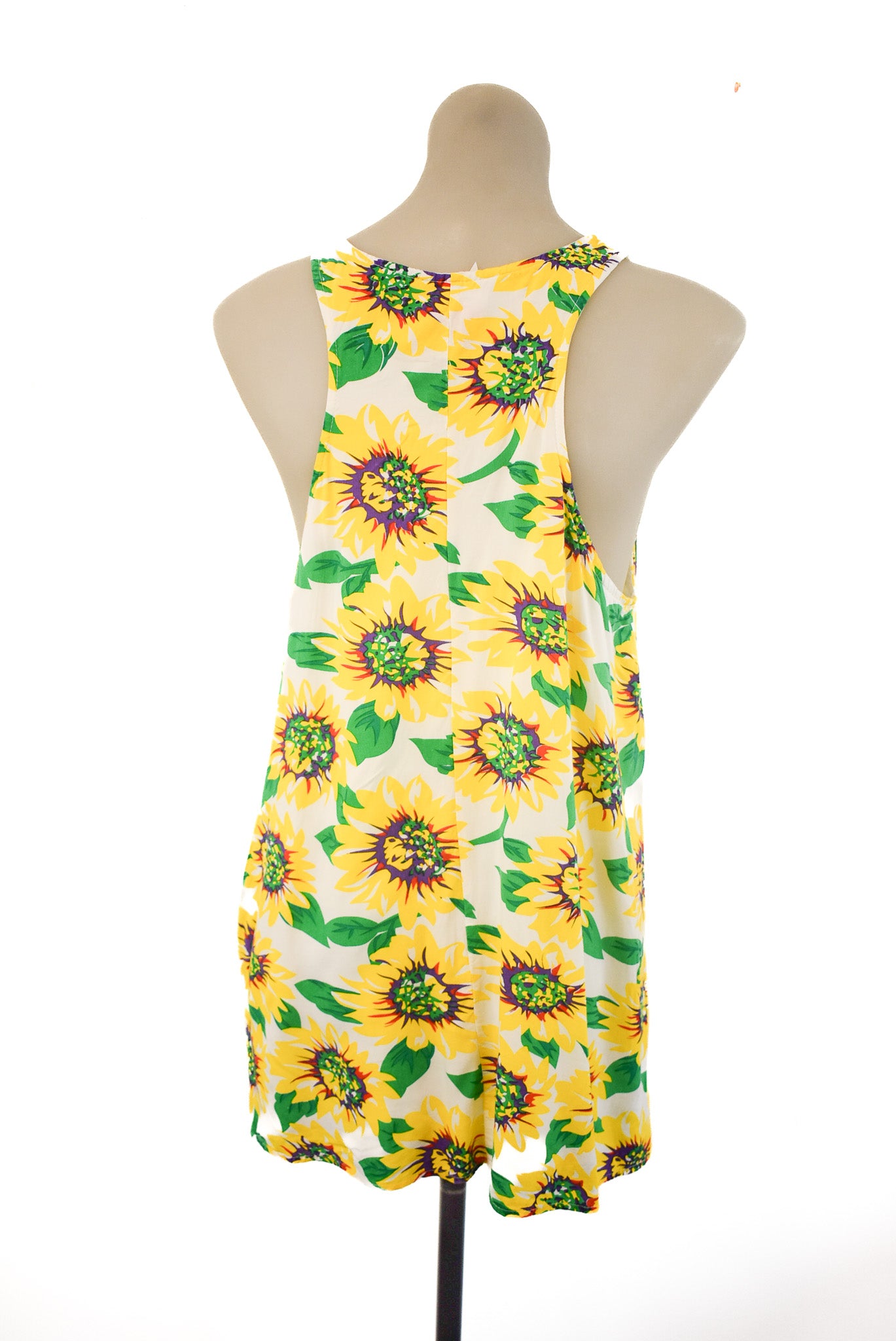 Polly sunflower cotton mini dress, S