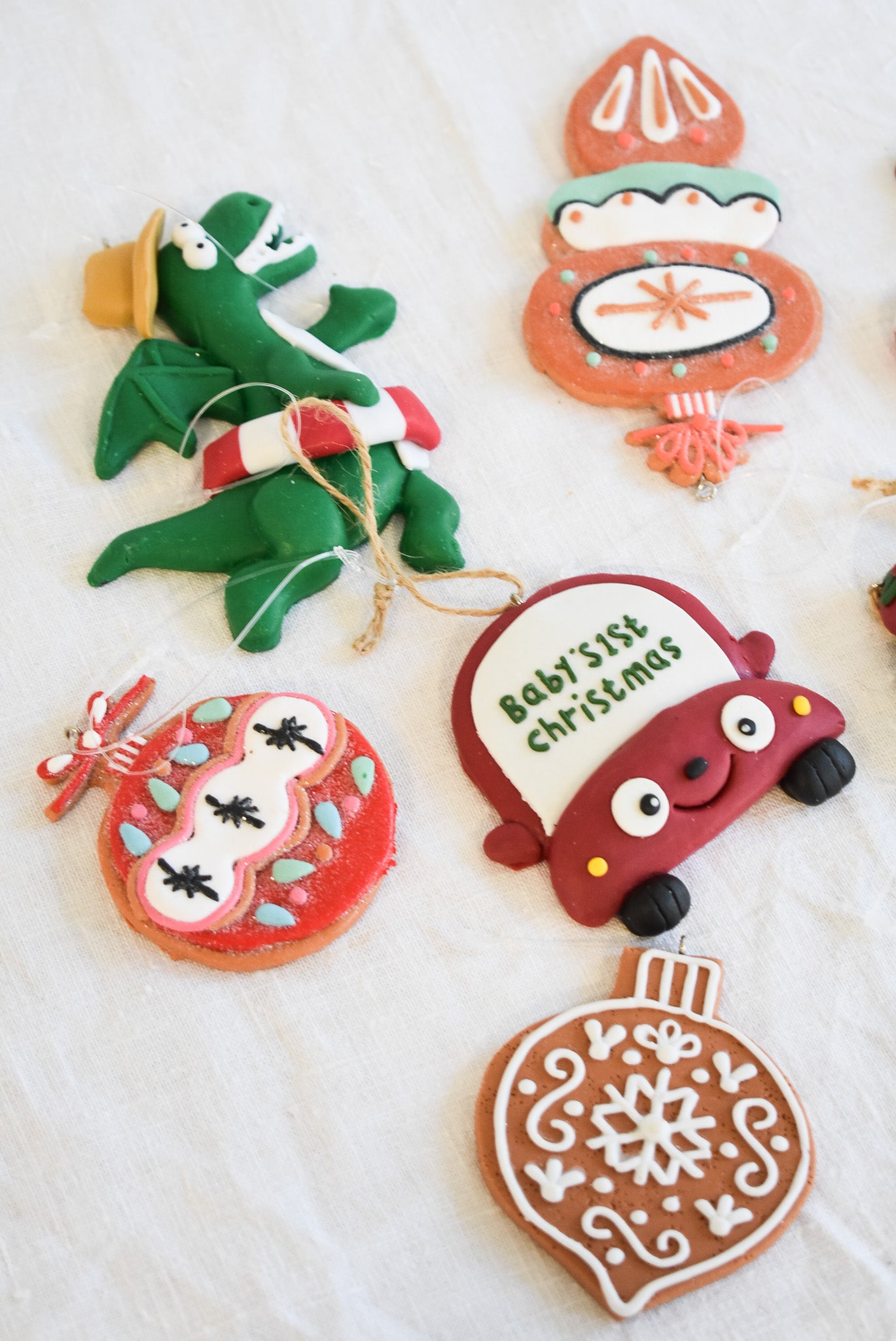 Baby's first Christmas ornament set 8pcs