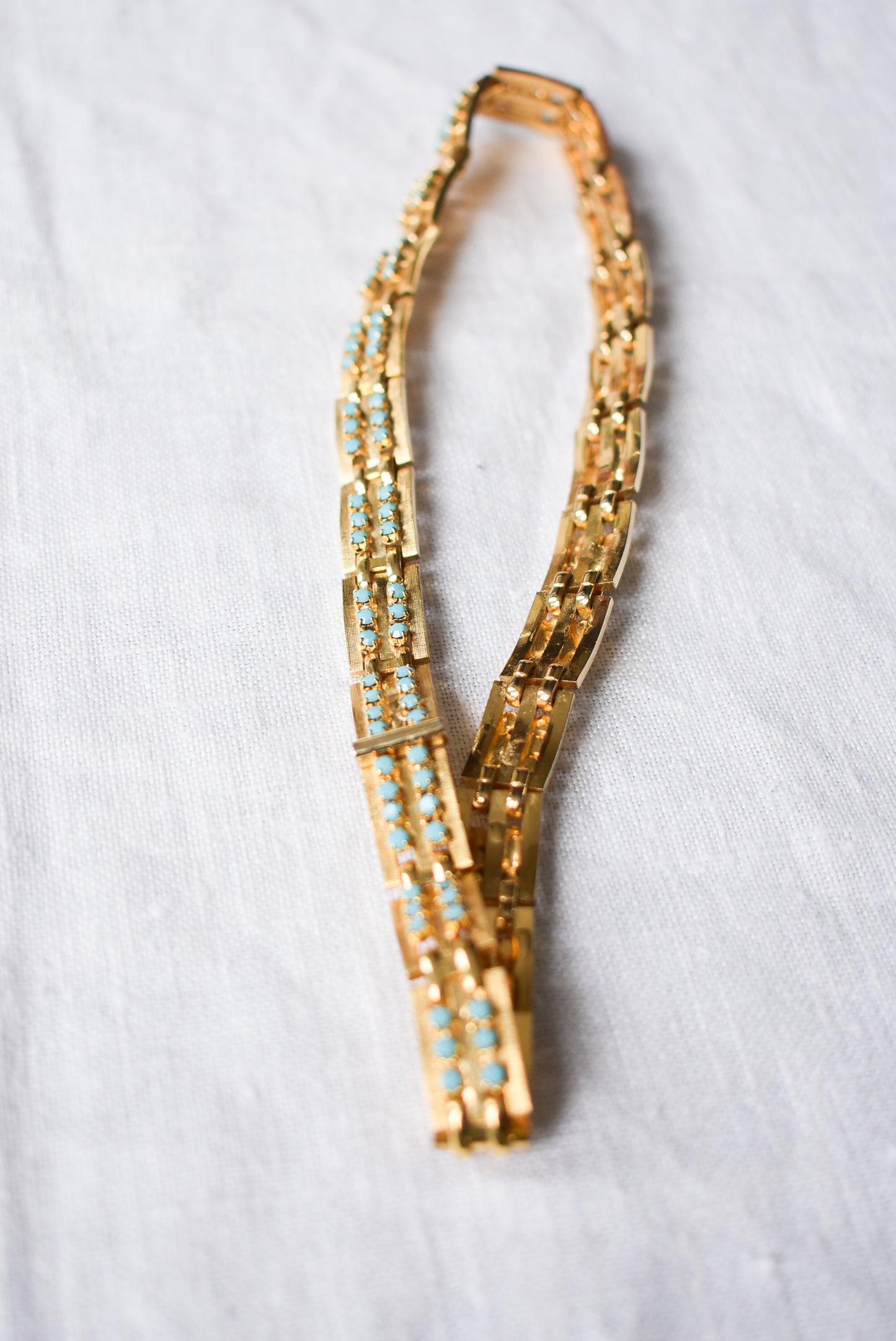 Vintage golden choker necklace