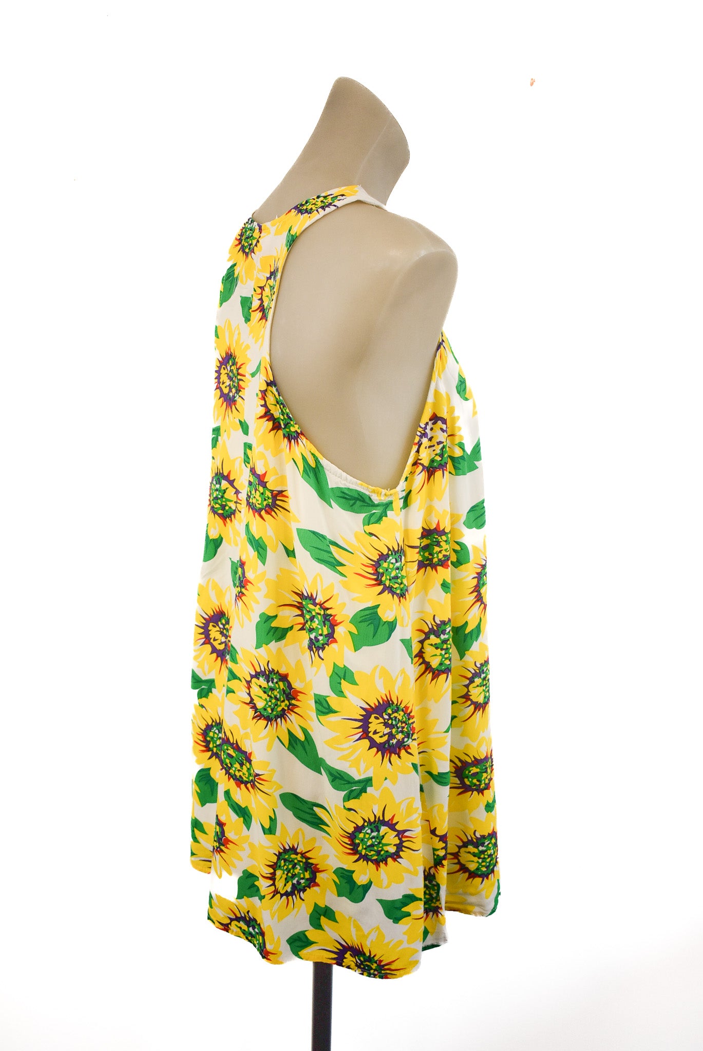 Polly sunflower cotton mini dress, S