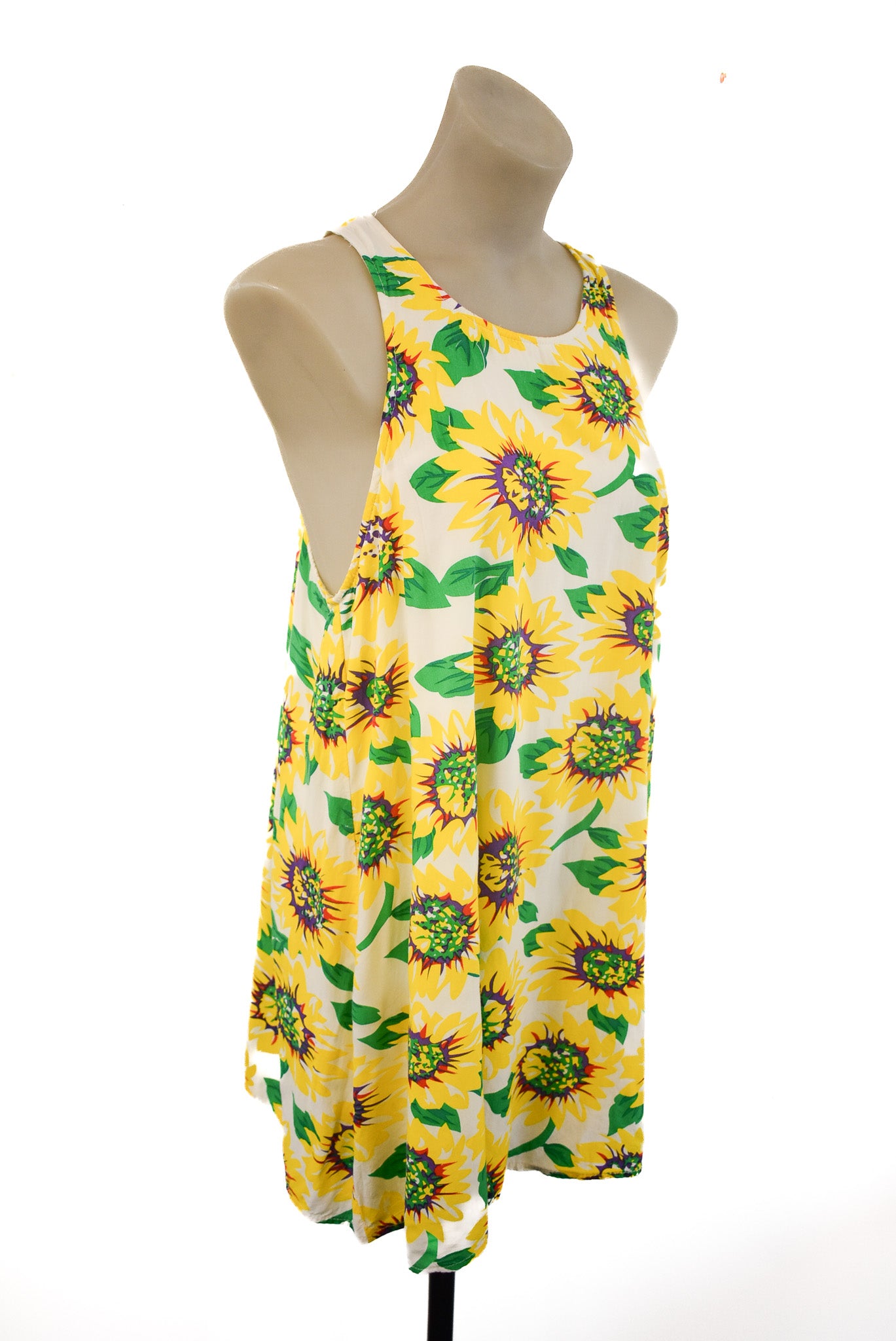 Polly sunflower cotton mini dress, S