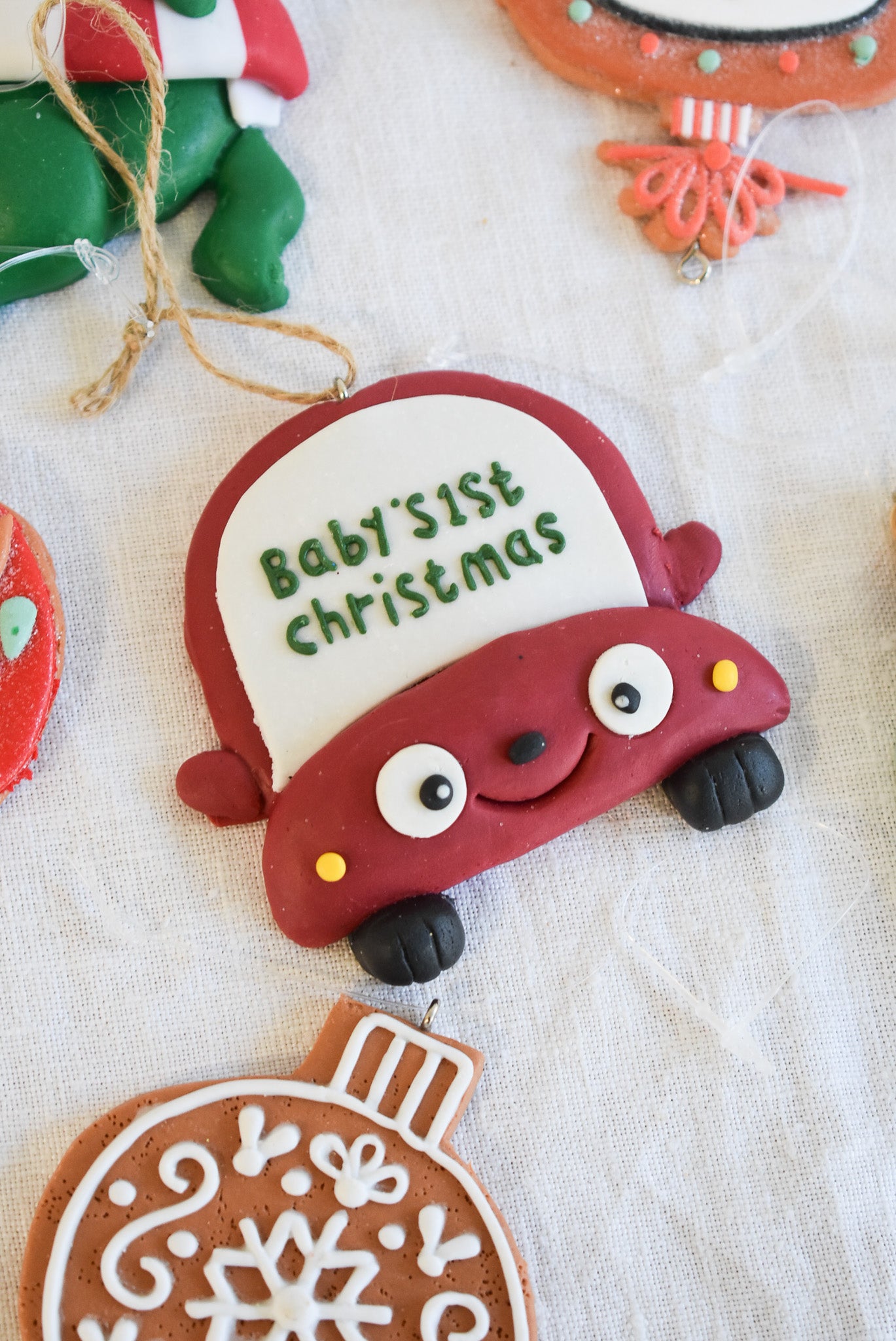 Baby's first Christmas ornament set 8pcs