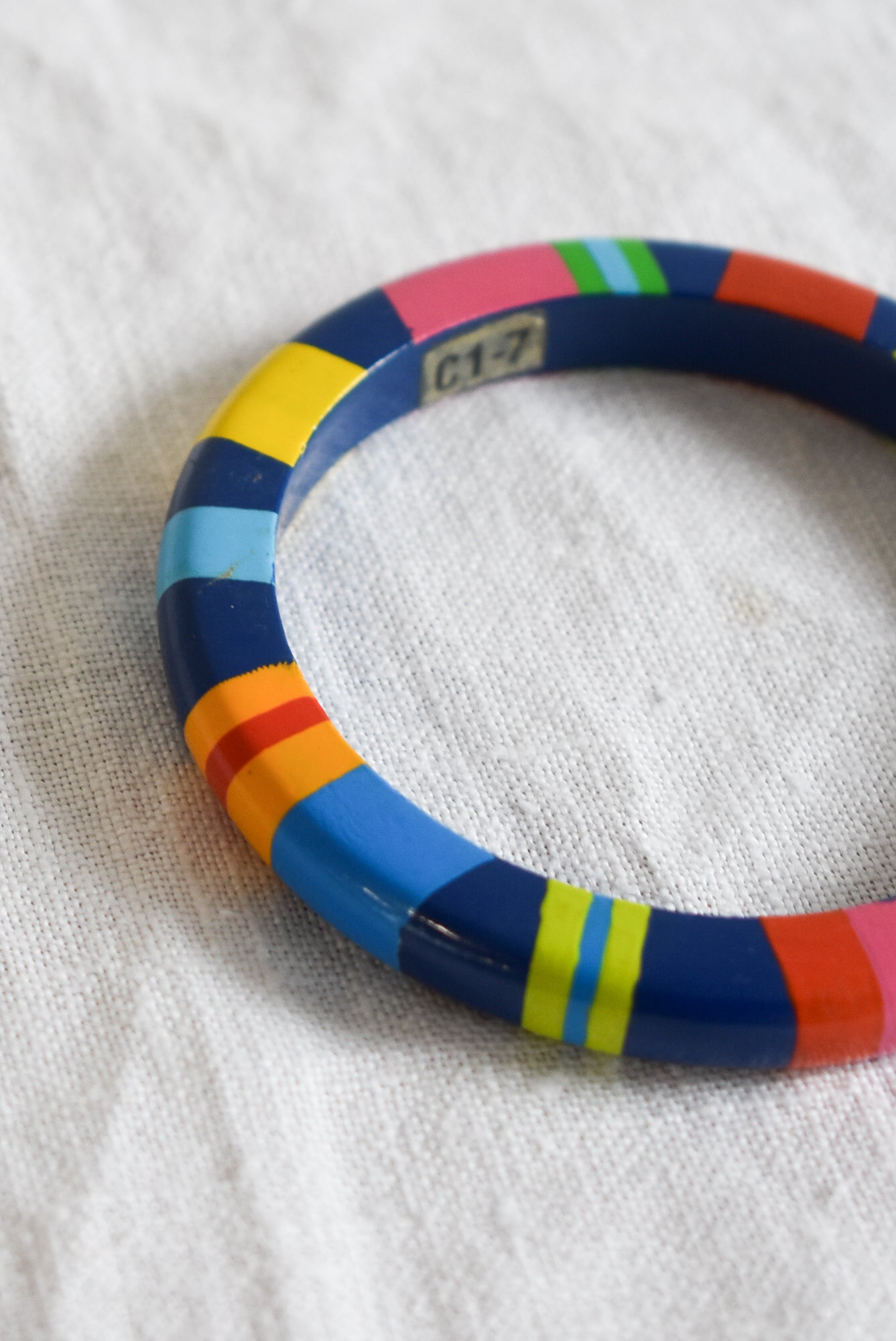 Colouful wooden bangle