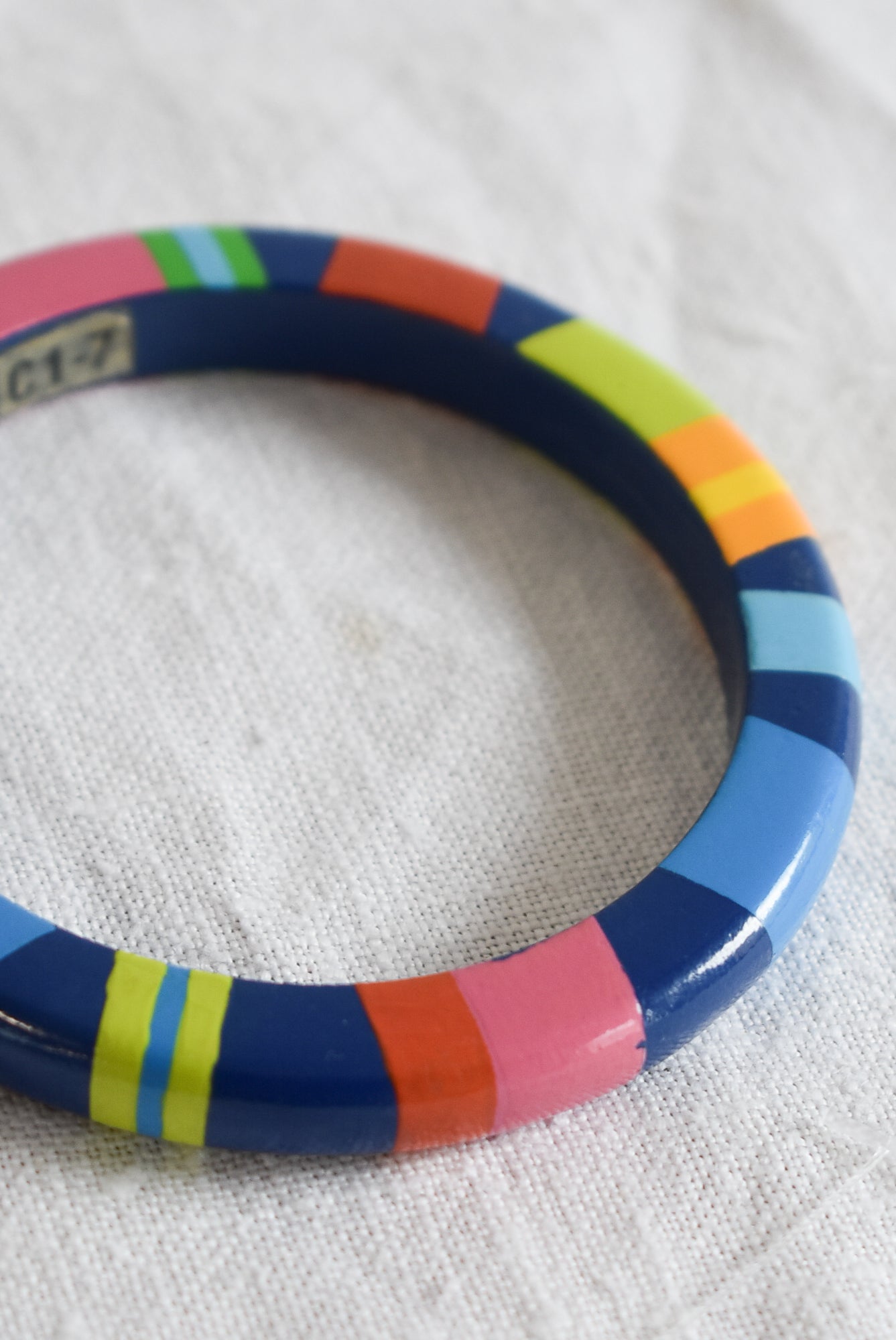 Colouful wooden bangle