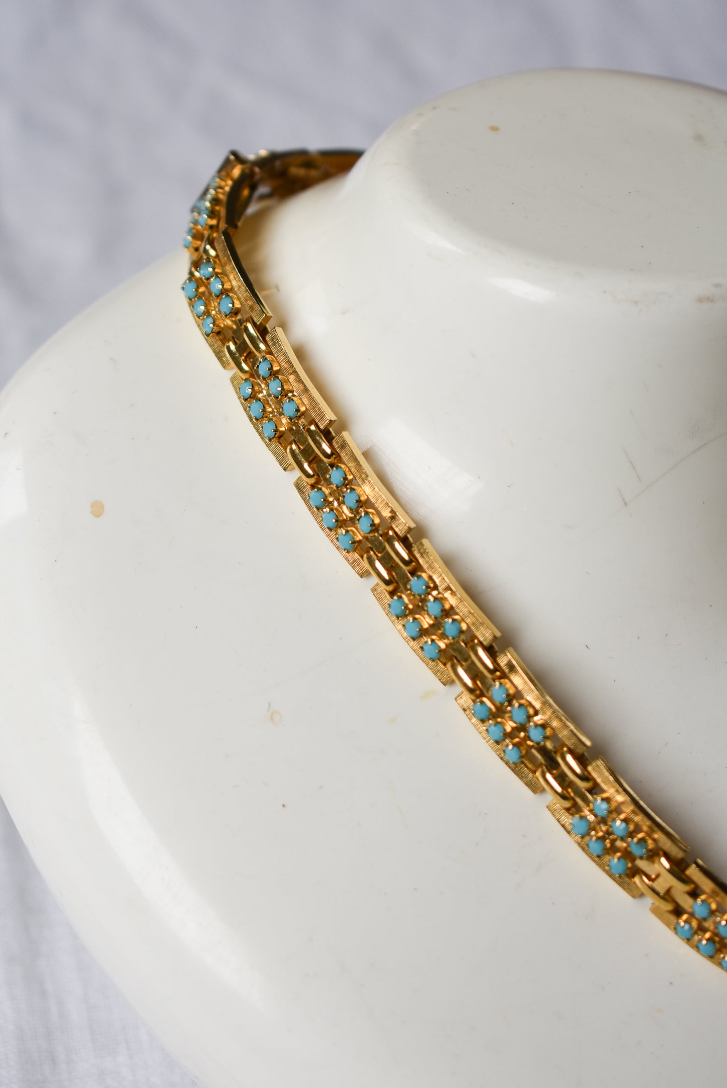 Vintage golden choker necklace