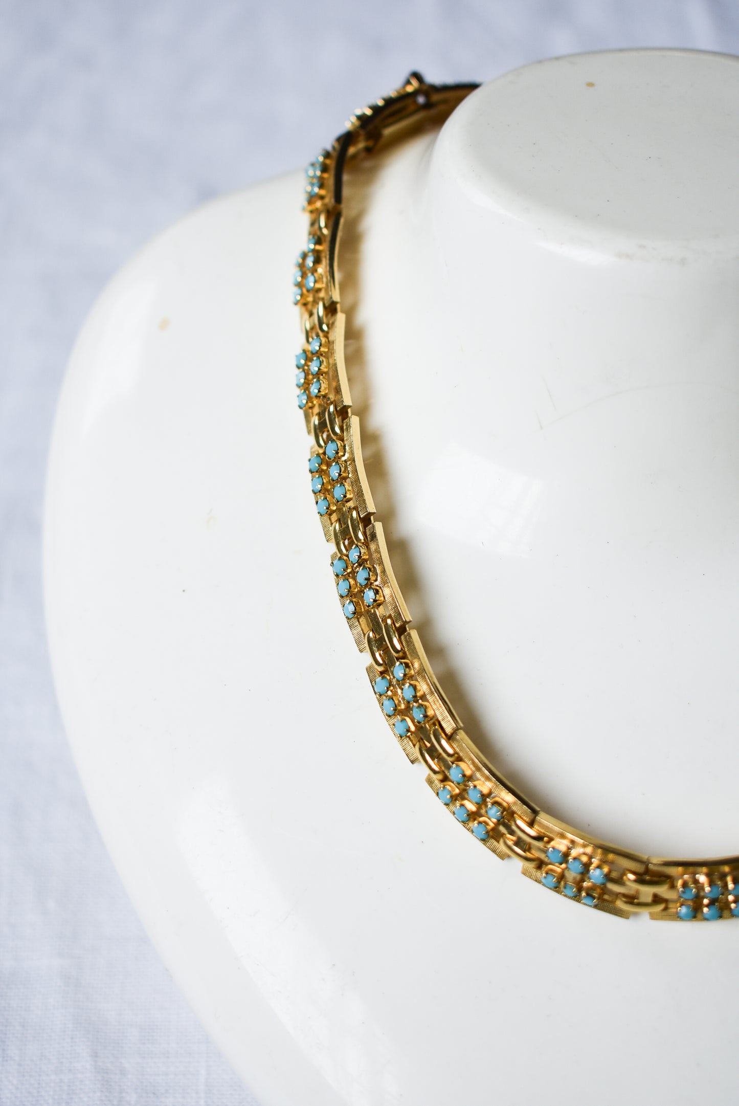 Vintage golden choker necklace