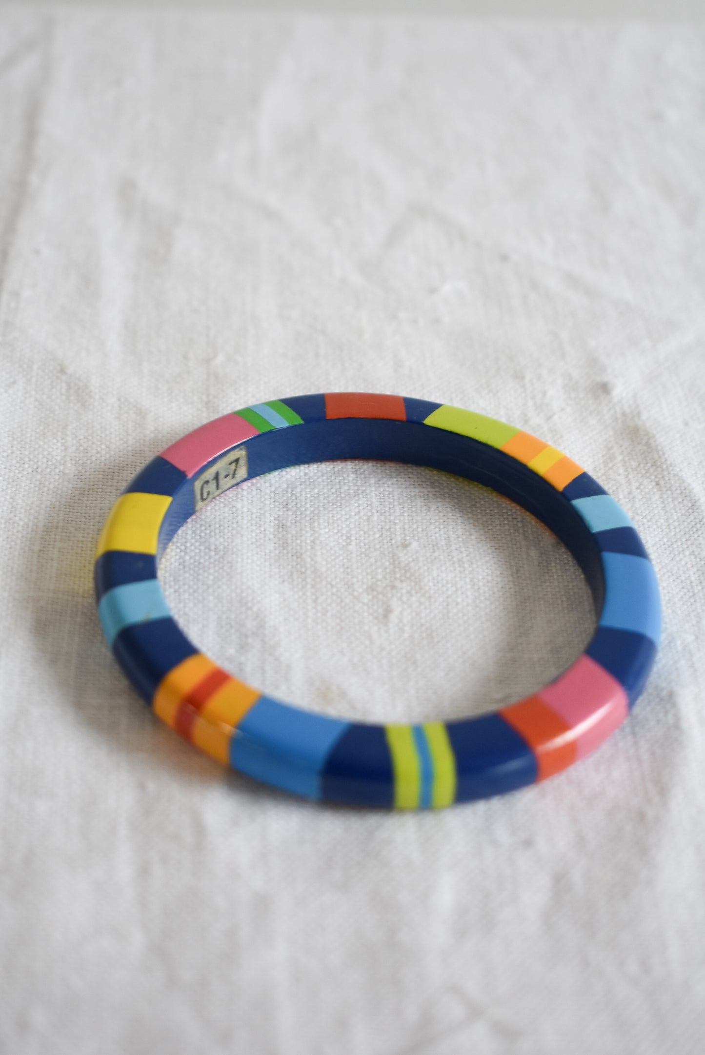 Colouful wooden bangle