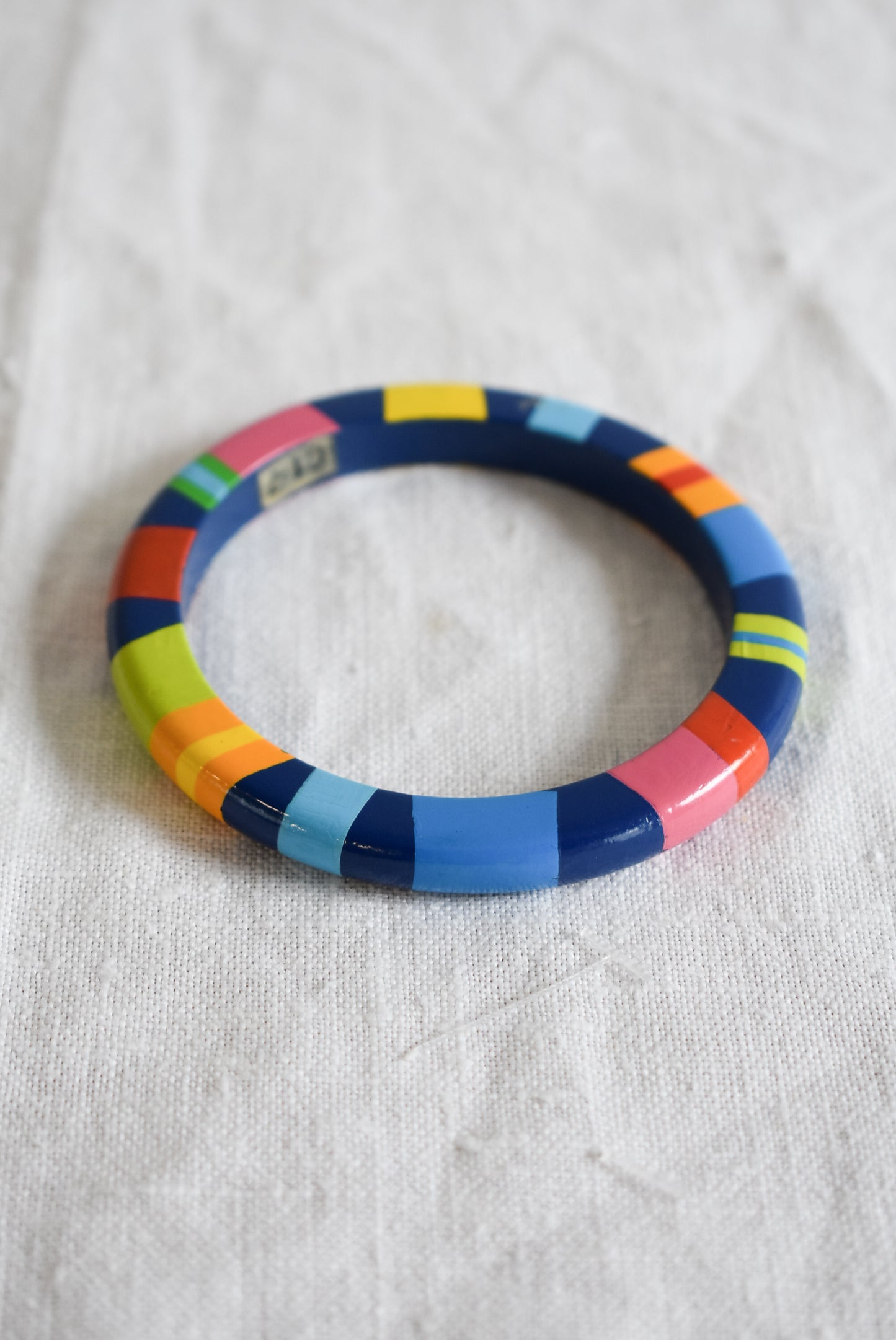 Colouful wooden bangle