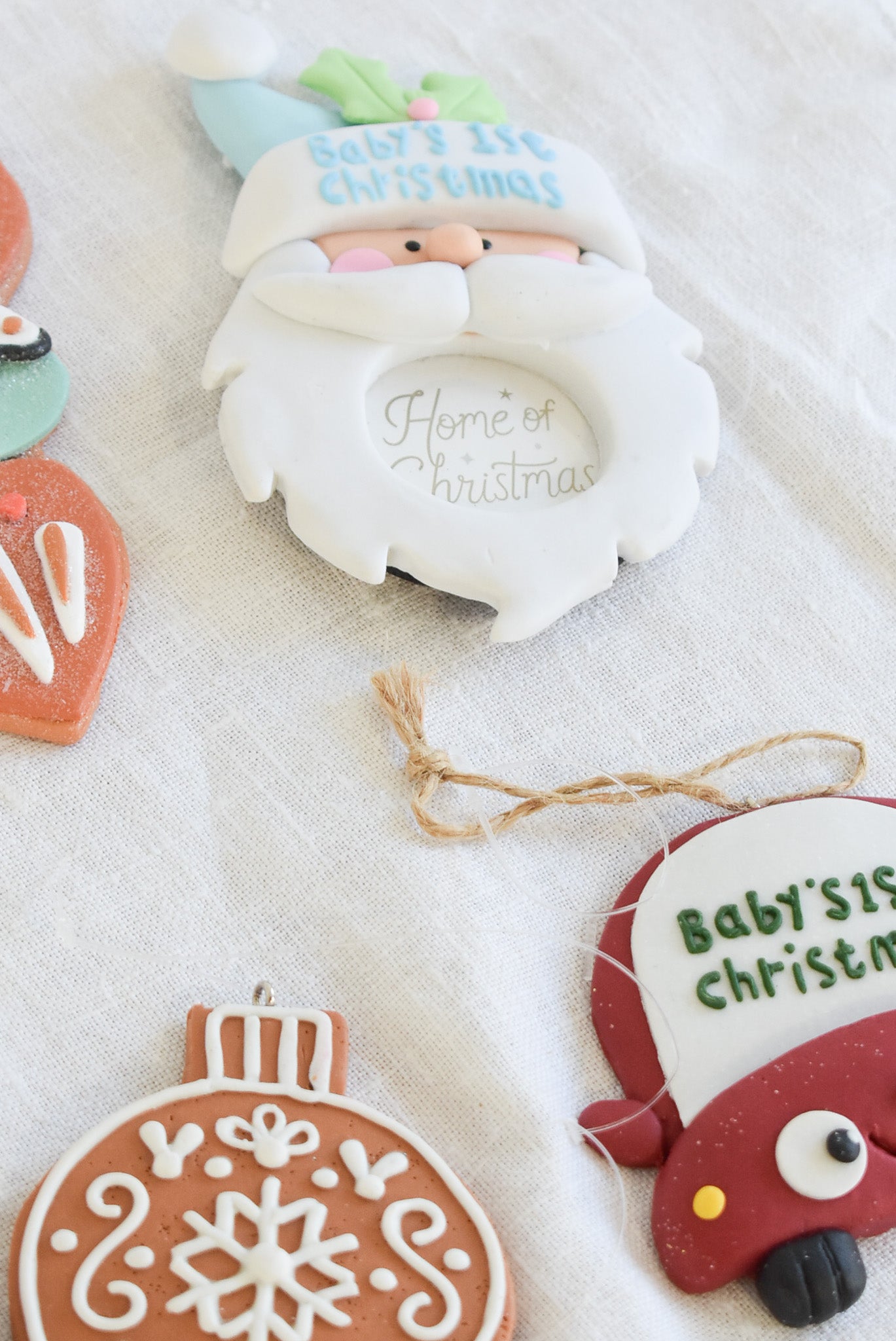 Baby's first Christmas ornament set 8pcs