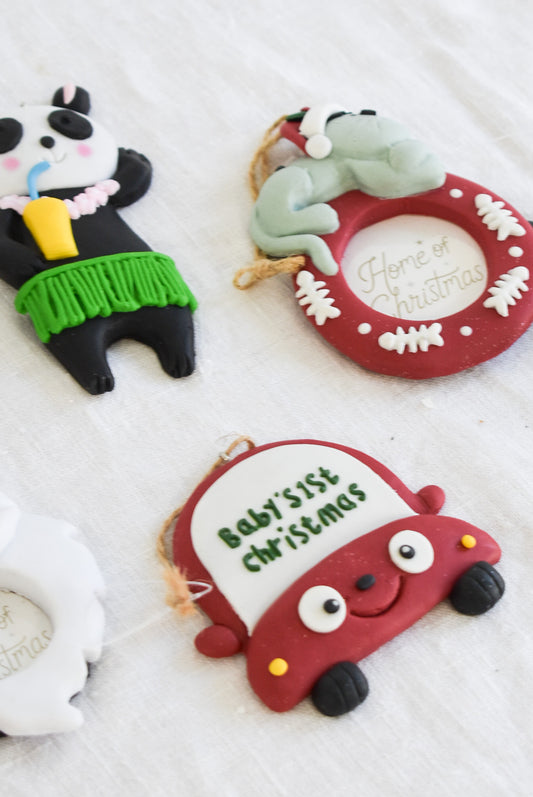 Baby's first Christmas ornament set 9pcs