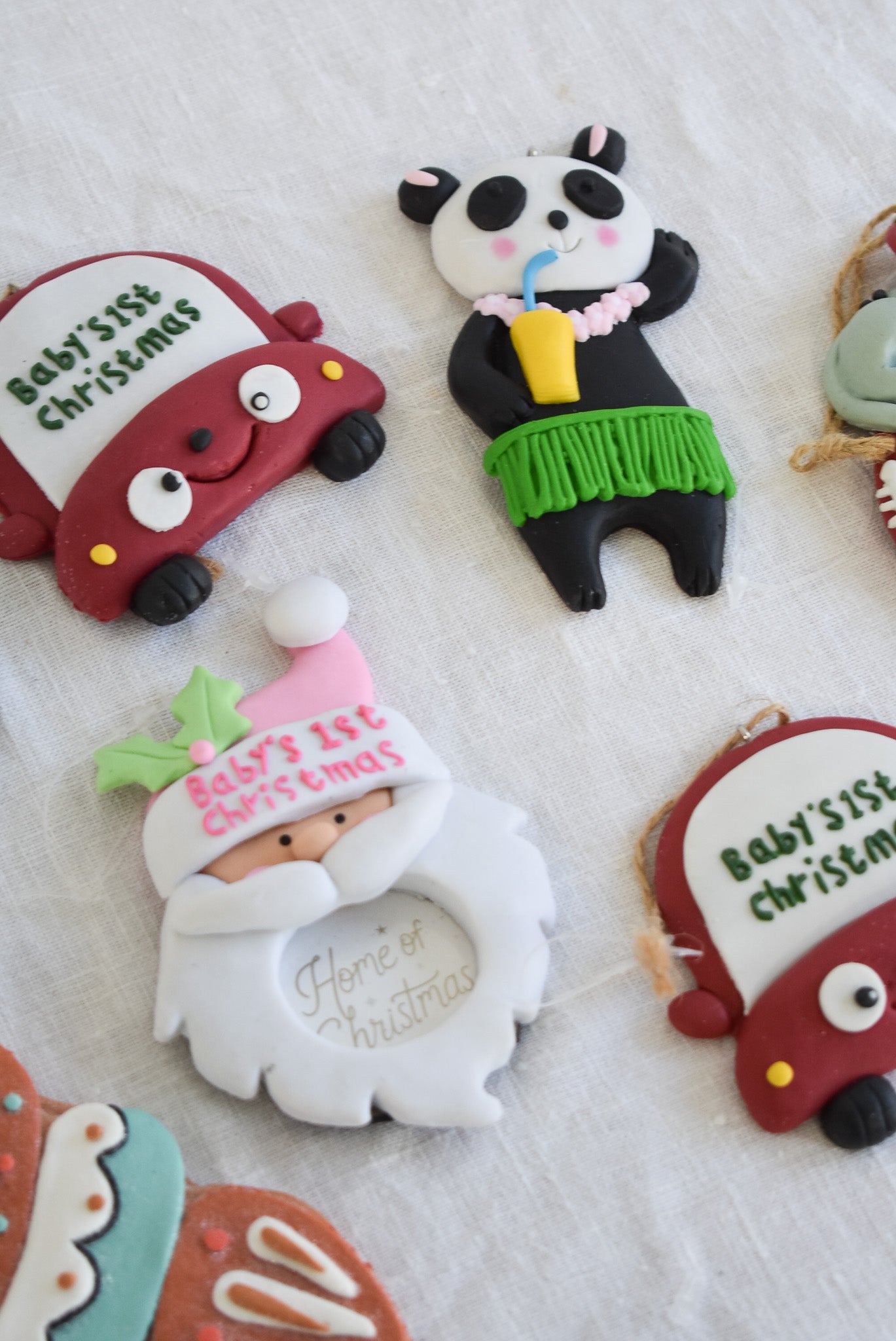 Baby's first Christmas ornament set 9pcs