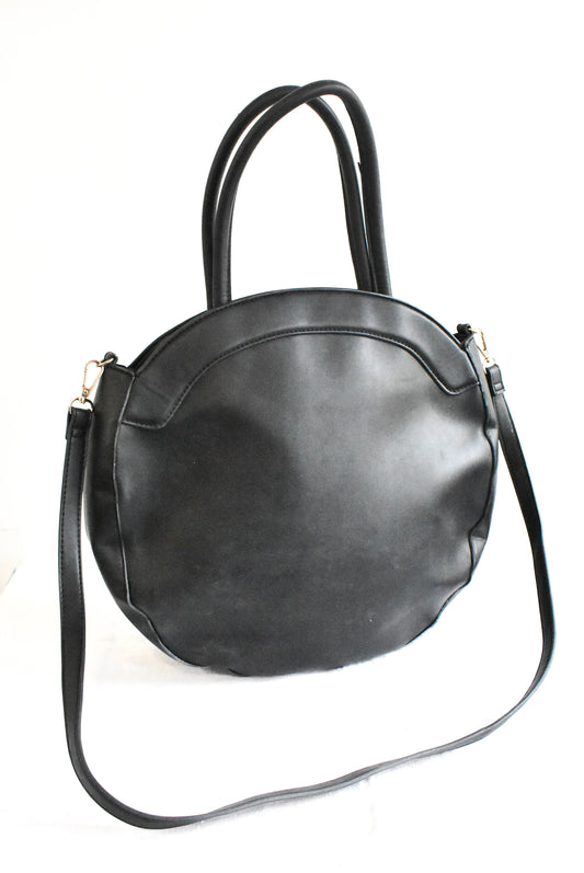 Seed Heritage large black leather bag