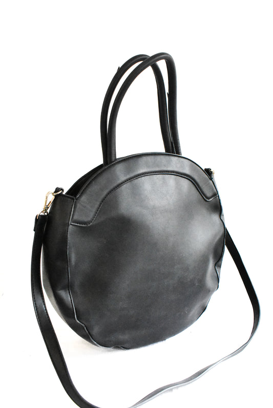 Seed Heritage large black leather bag