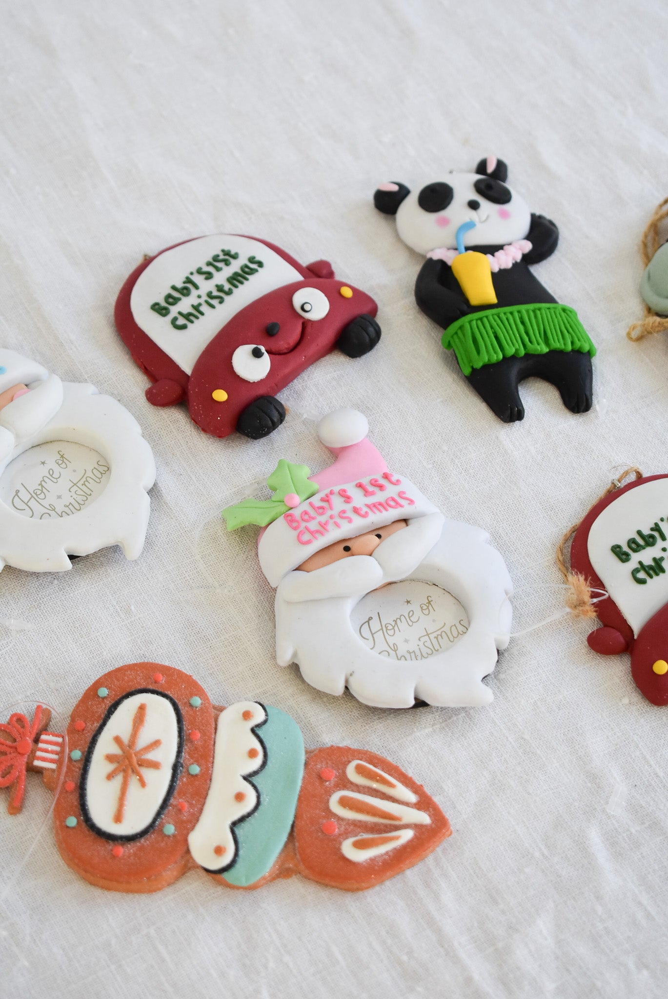 Baby's first Christmas ornament set 9pcs