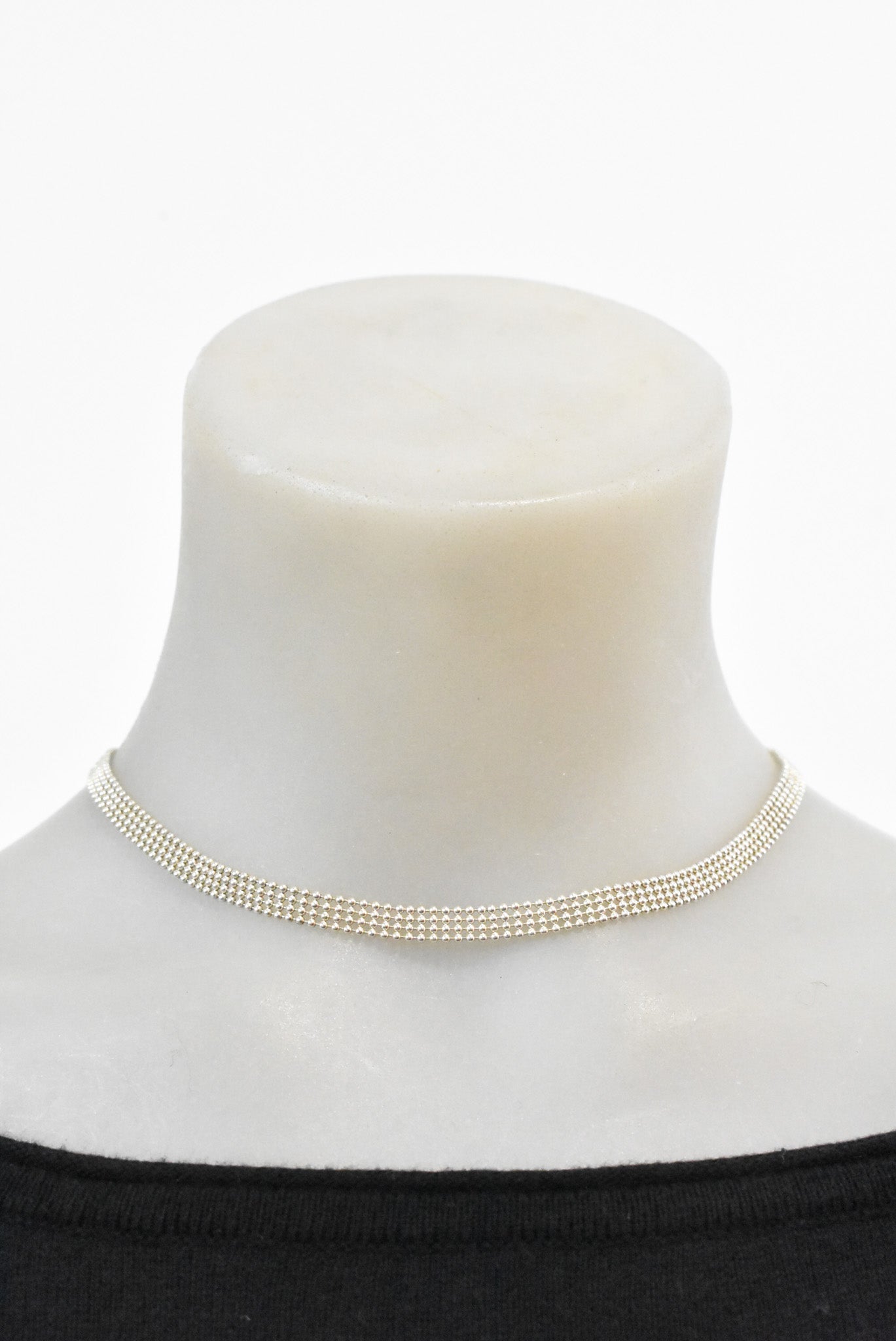 Italian silver choker