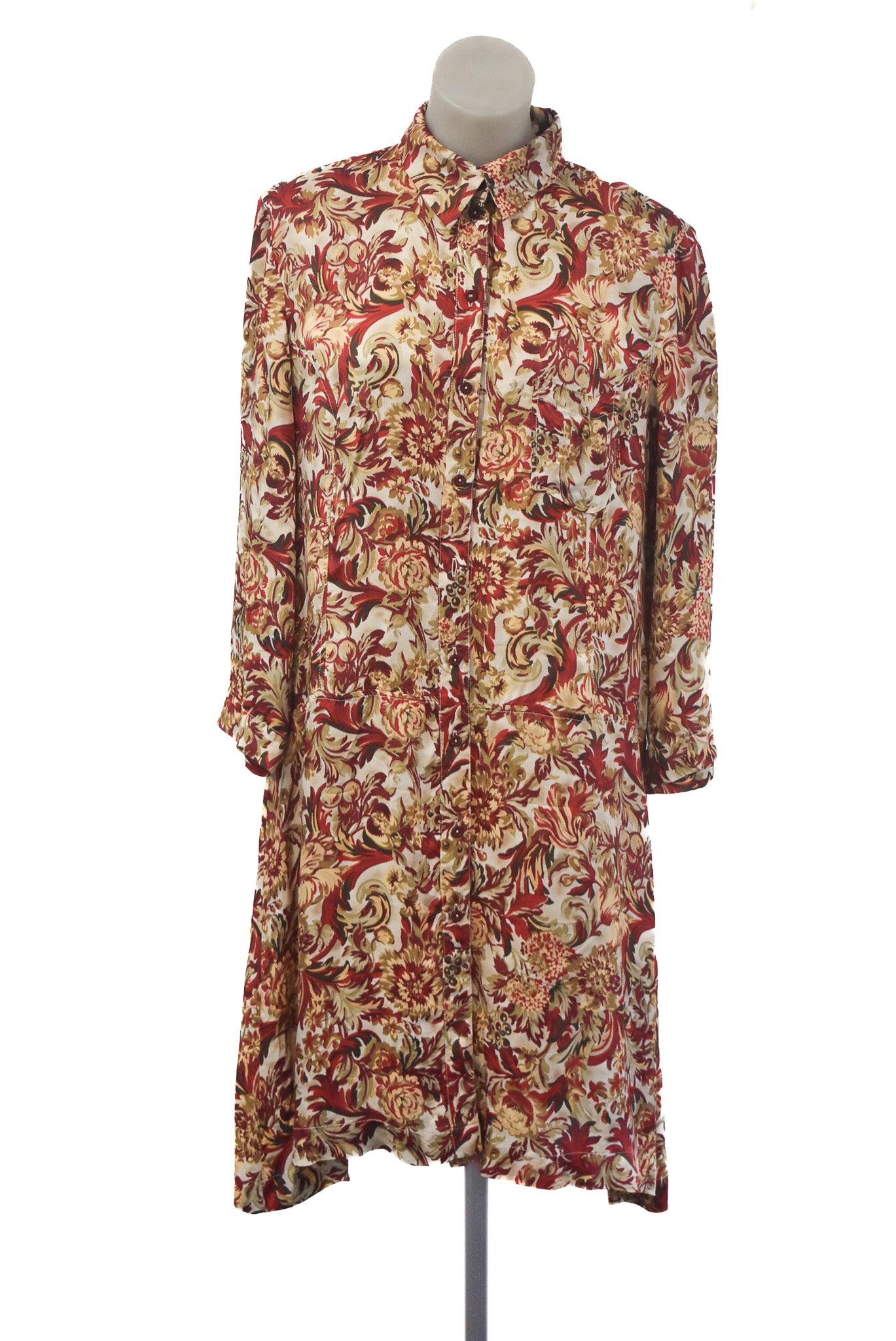 RJC by Kingan Jones button up floral midi dress