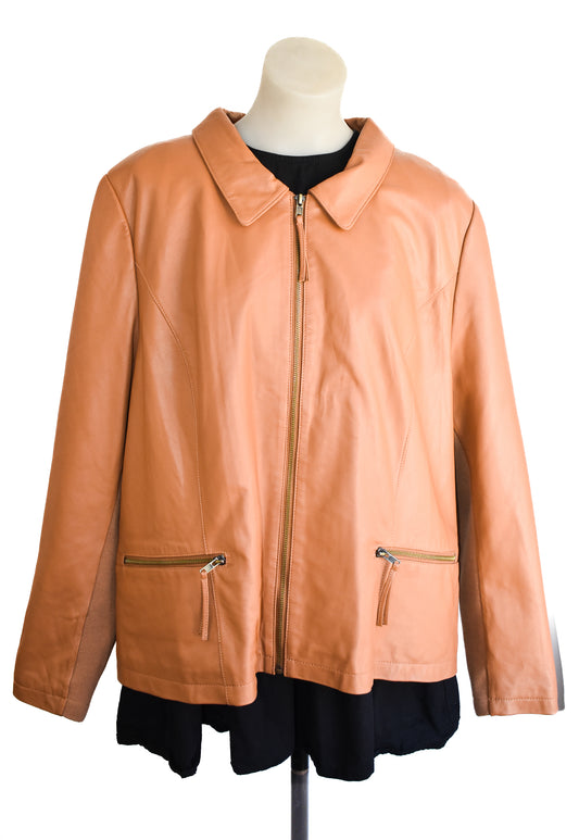 Sara leather jacket, L